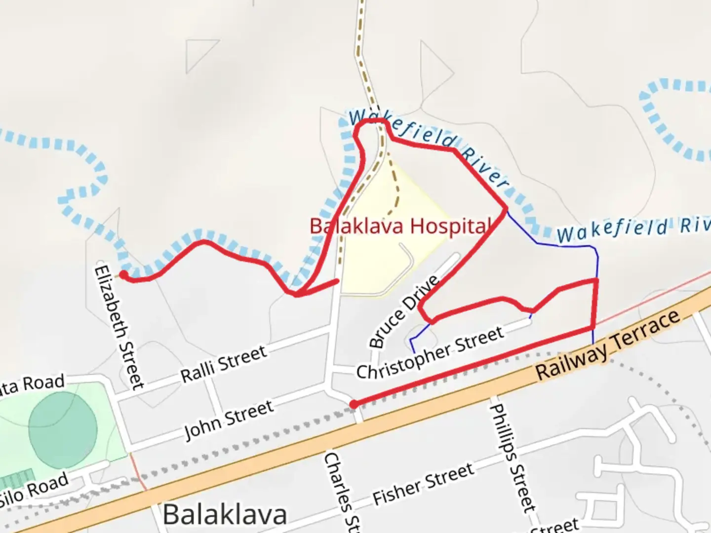 An image depicting the trail Lions Walking Trail and its surrounding area.