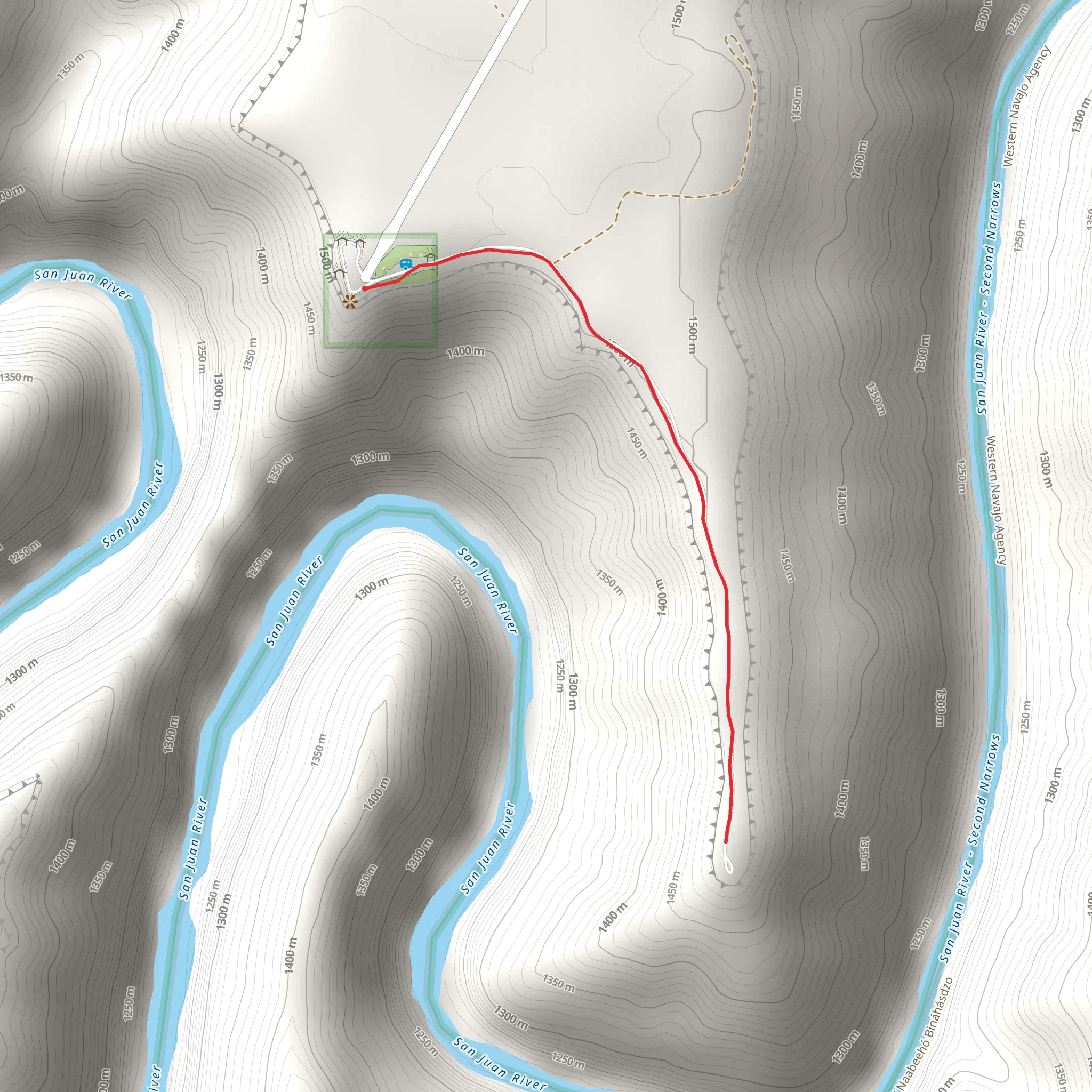 San Juan River mobile static map