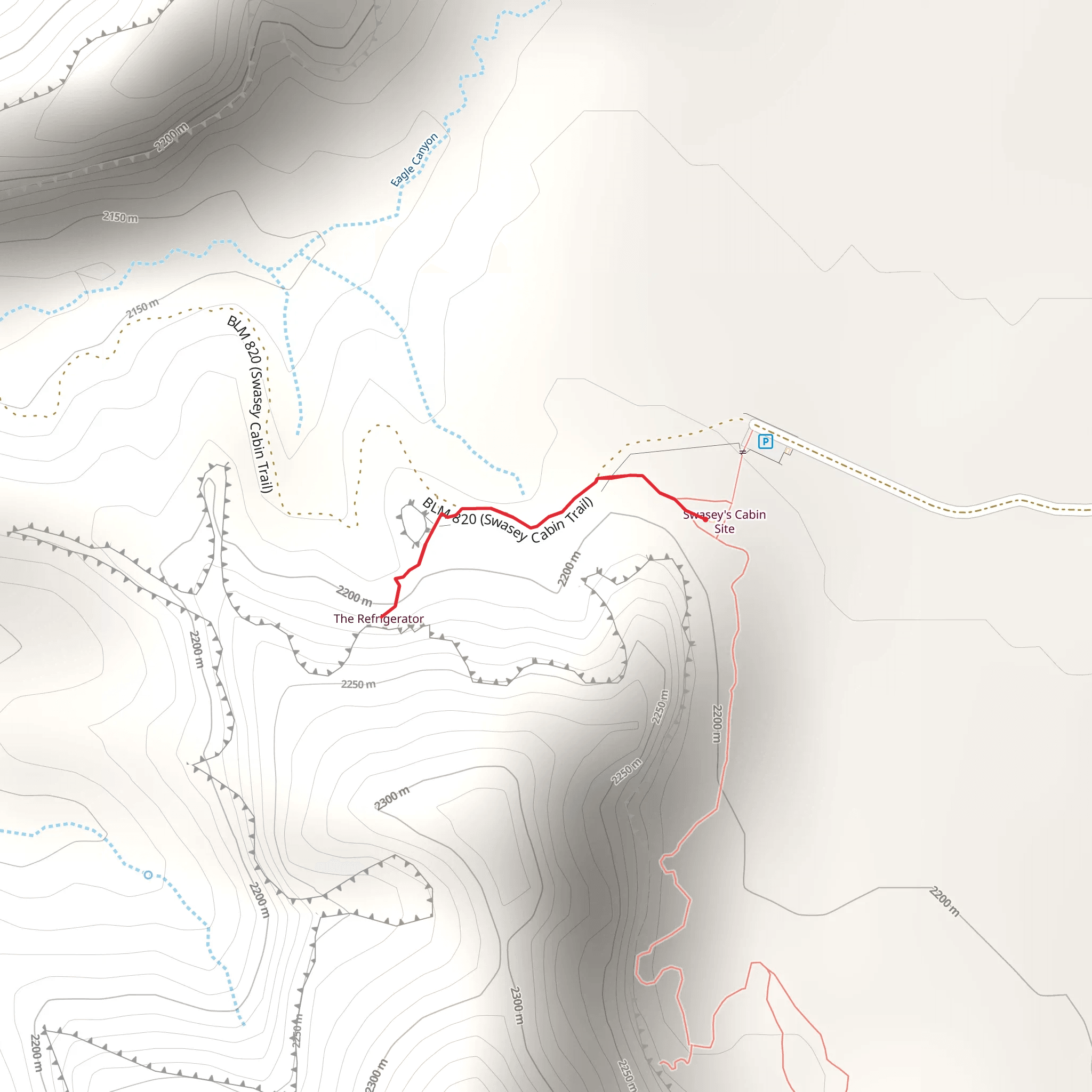 Icebox Trail mobile static map