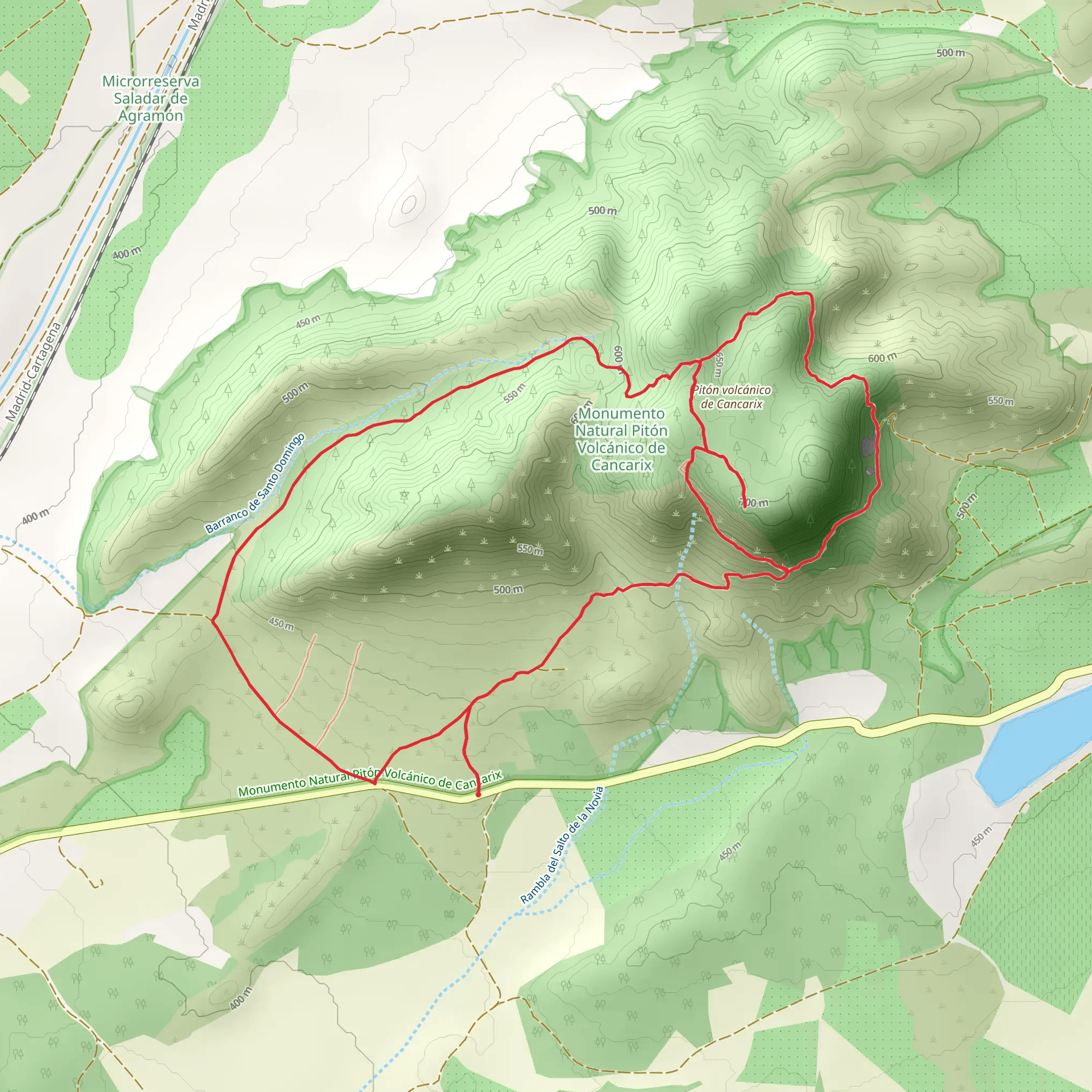 Cancarix Volcano Trail mobile static map