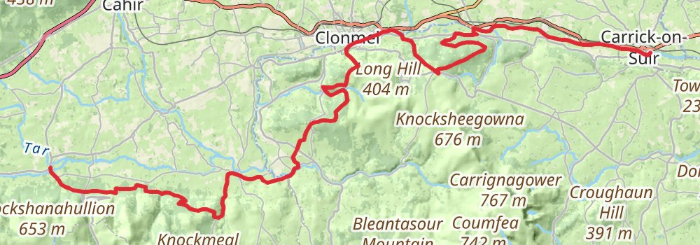 E8 Coast To Coast Walk Ireland stage 3 Map