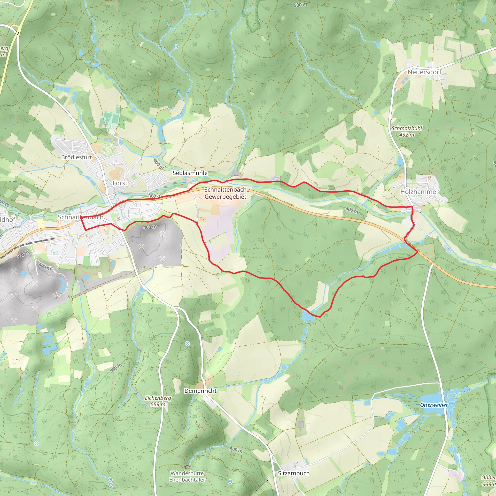Rohrweiherweg mobile static map