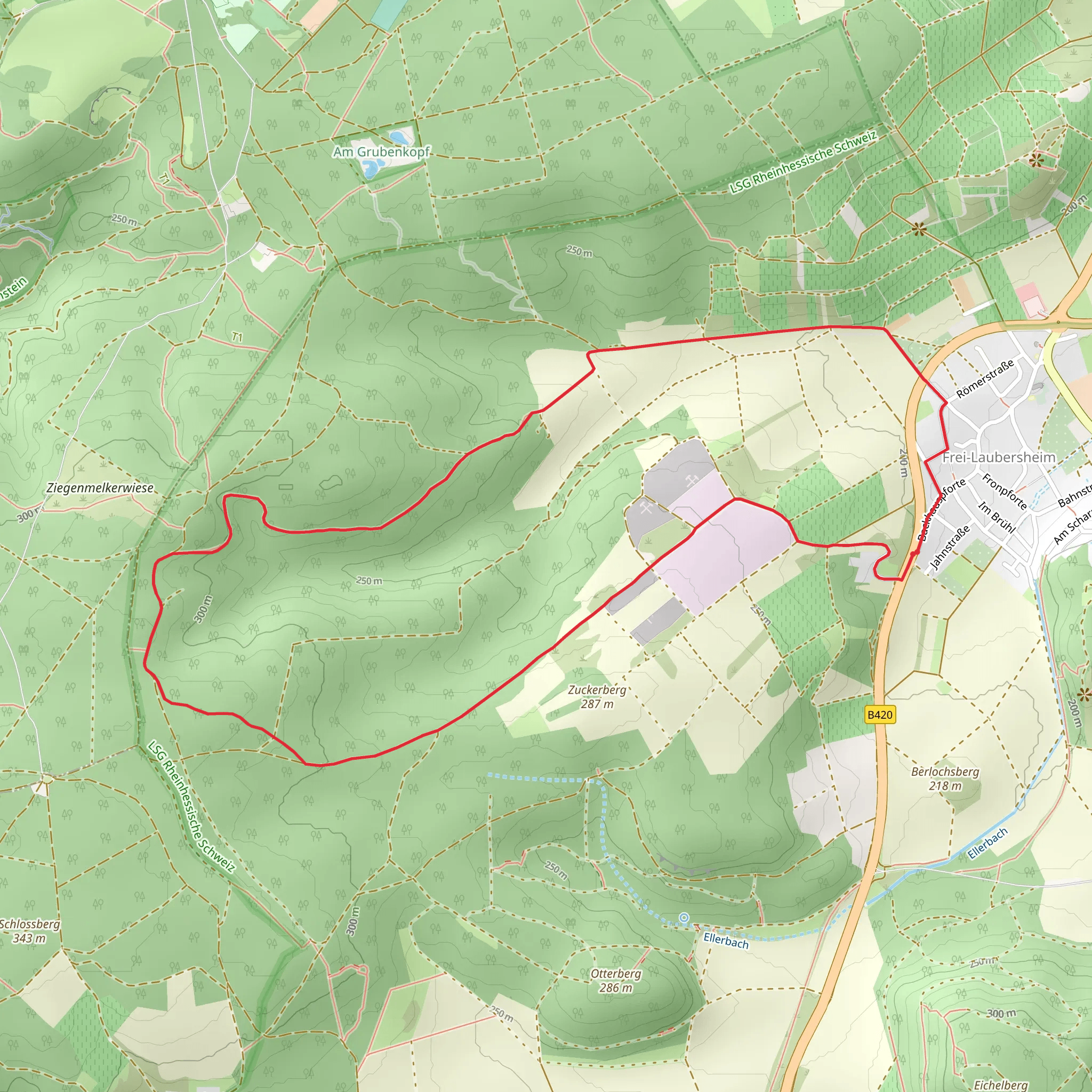 Rundwanderweg Frei Laubersheim mobile static map