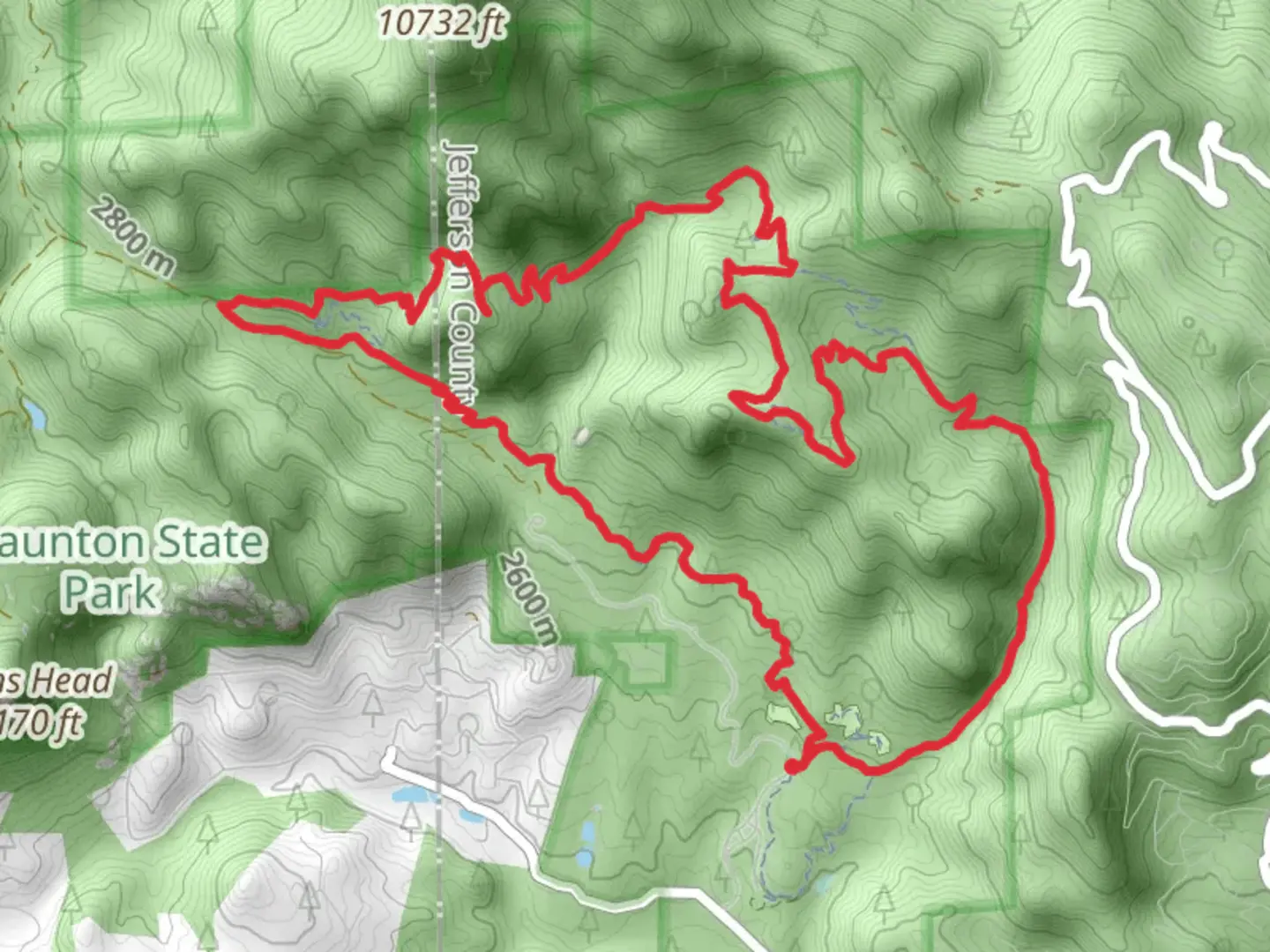 An image depicting the trail Staunton Ranch - Border Line - Mason Creek - Bear Paw Loop Trail and its surrounding area.