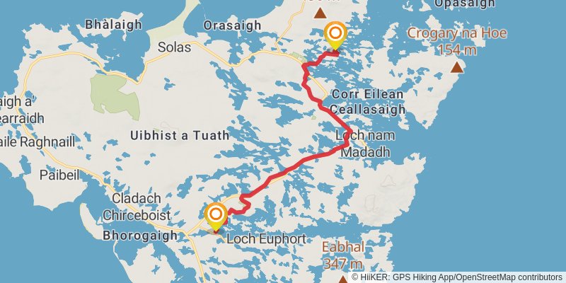 Hebridean Way stage 7 Map