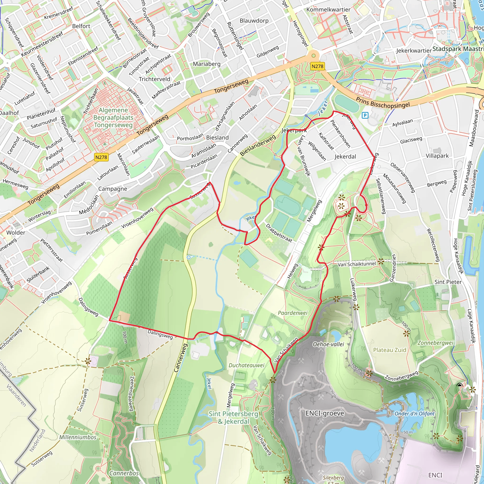 Sint Peter Blauwe Ruit and Meesenbroek Weg mobile static map