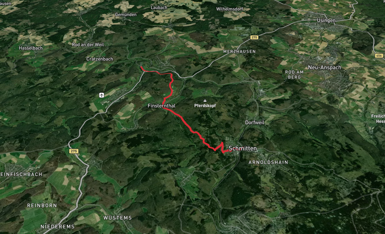 Wiegerfelsen to Neuweilnau via Taunusklub Route