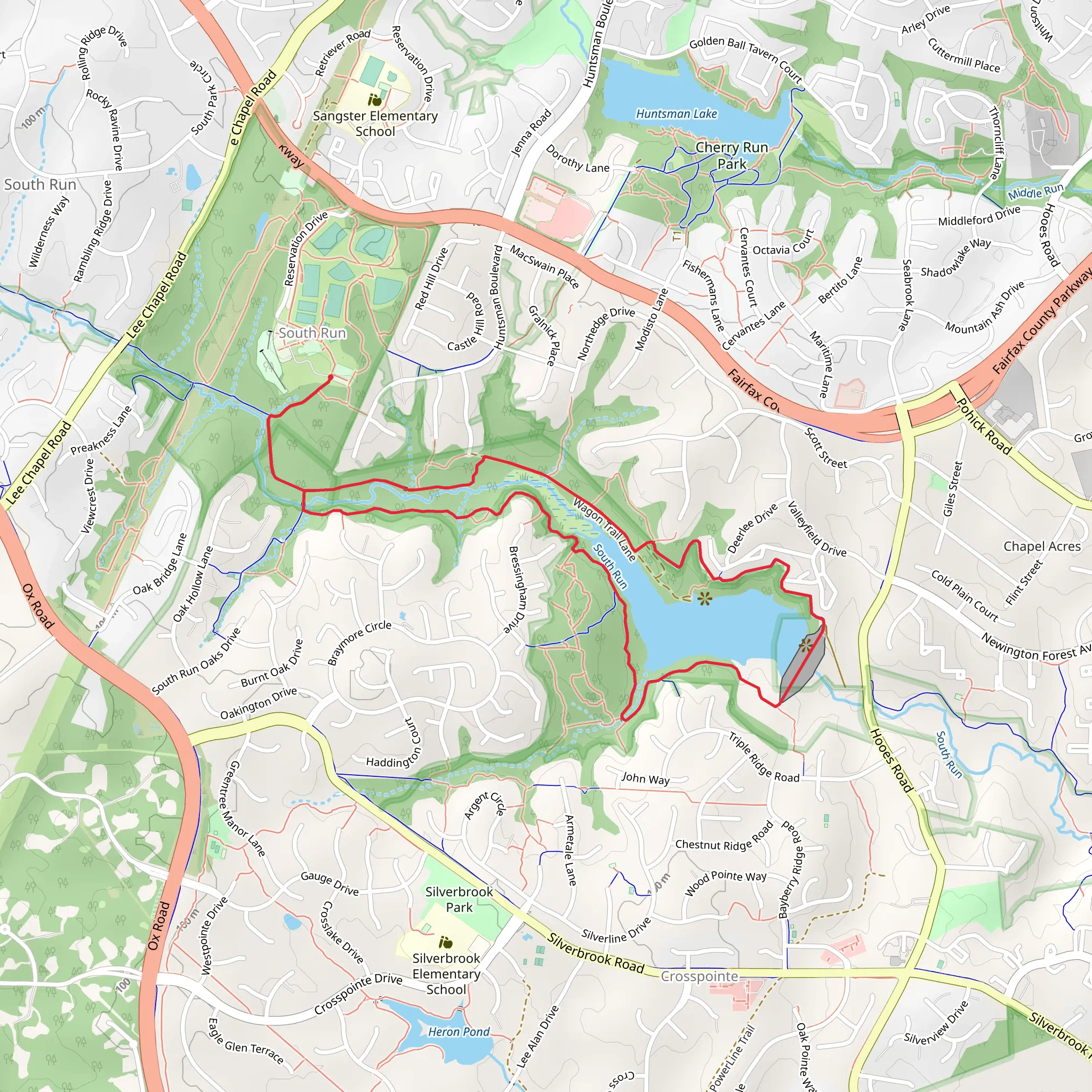 Lake Mercer Loop mobile static map