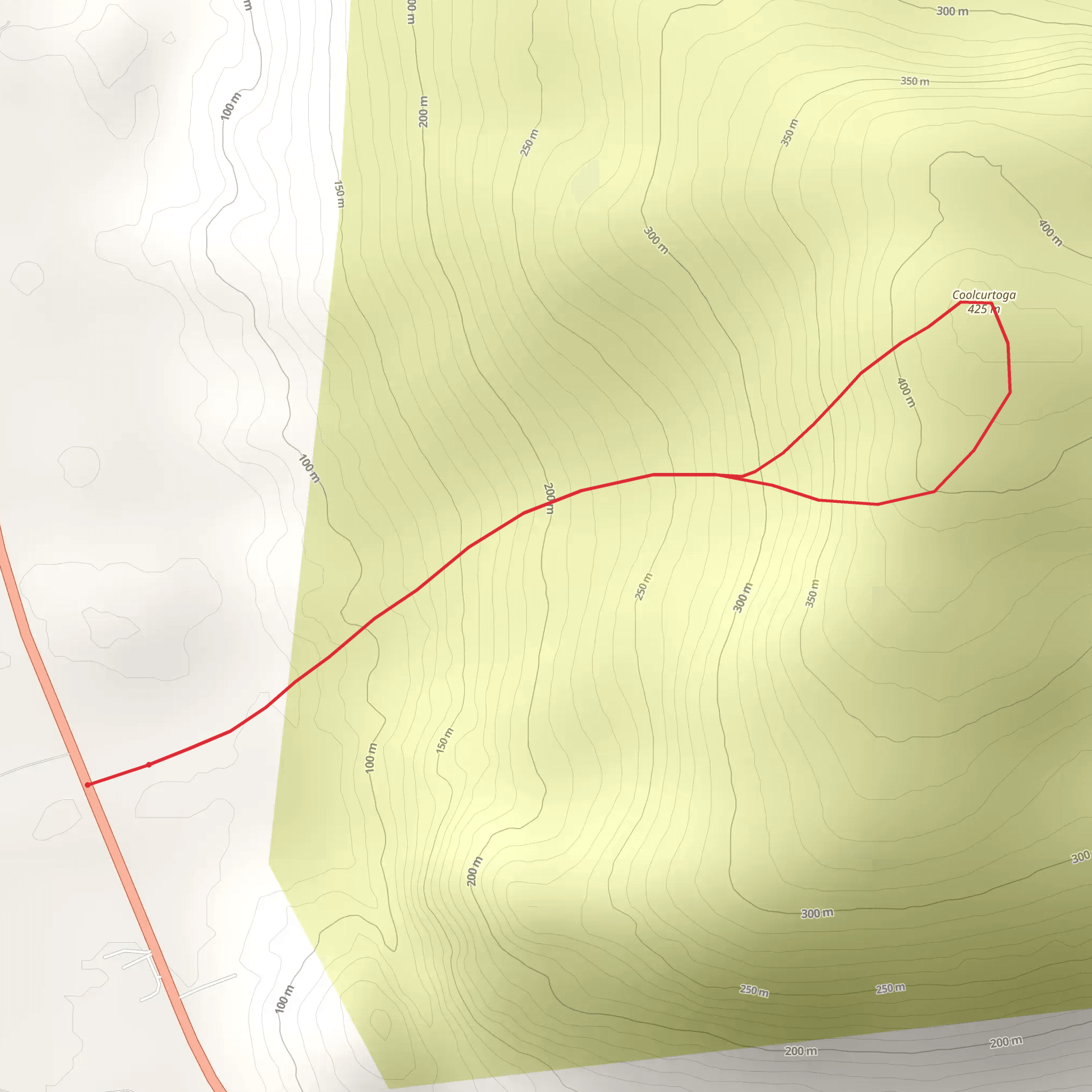 Mount Coolcurtoga Walk mobile static map