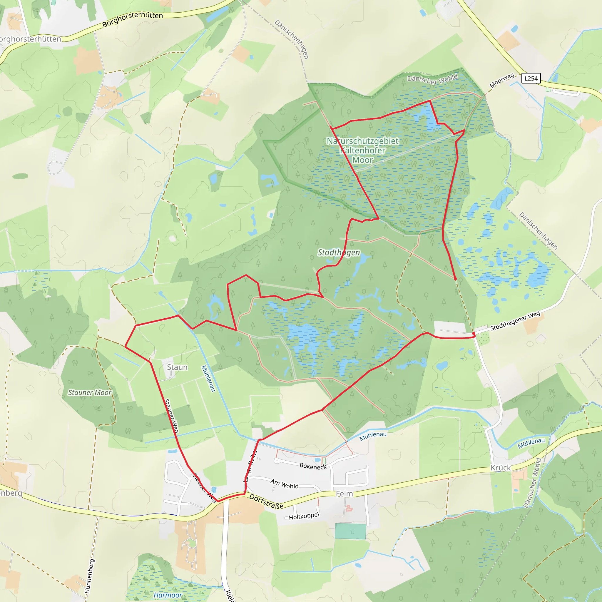 Stodthagen via Stauner Weg mobile static map