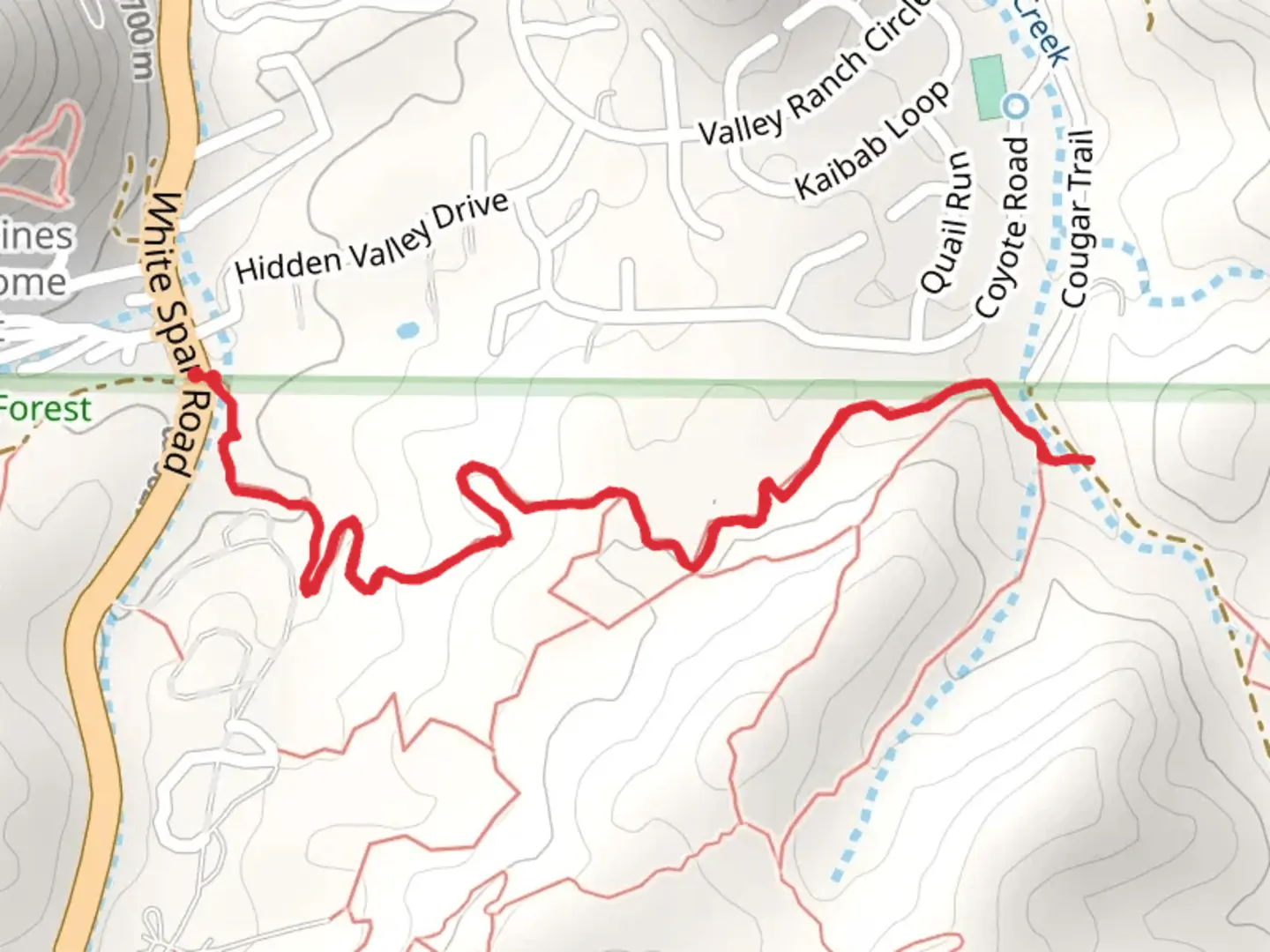 An image depicting the trail Apple Blossom Trail and its surrounding area.