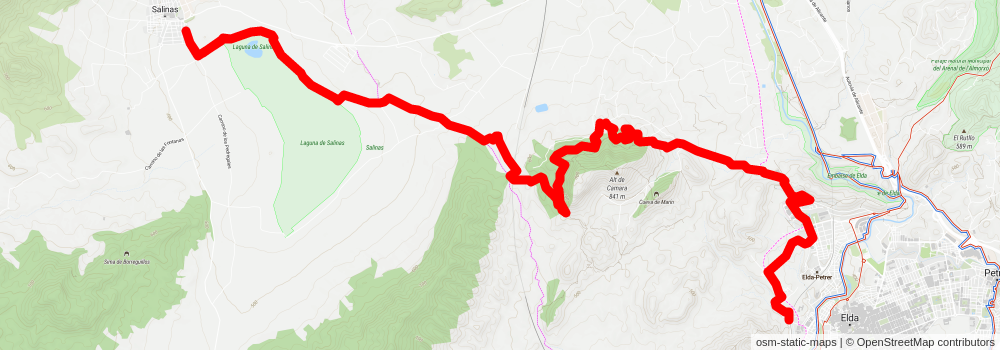 Elda - Salinas - Elda PR CV 025 stage 2 Map