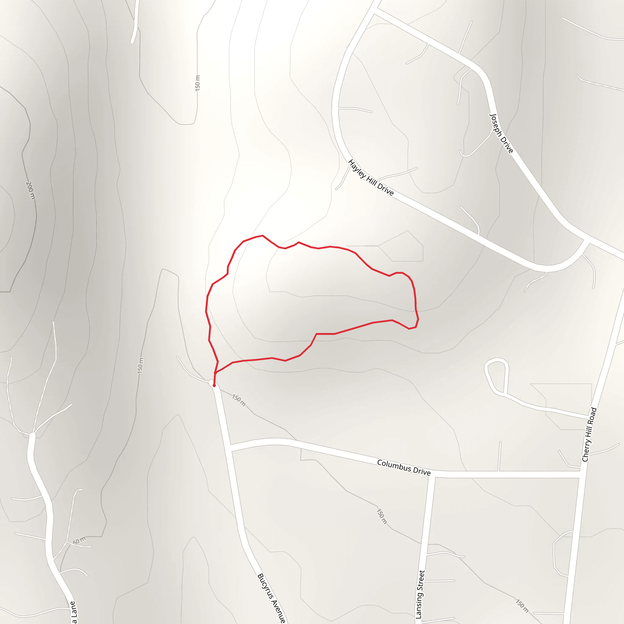 Bucyrus Avenue Loop mobile static map