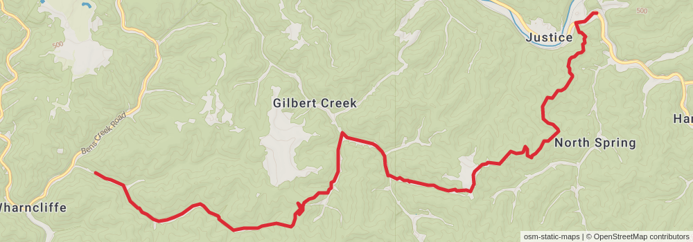 American Perimeter Trail - Southern Appalachian Primary stage 45 Map