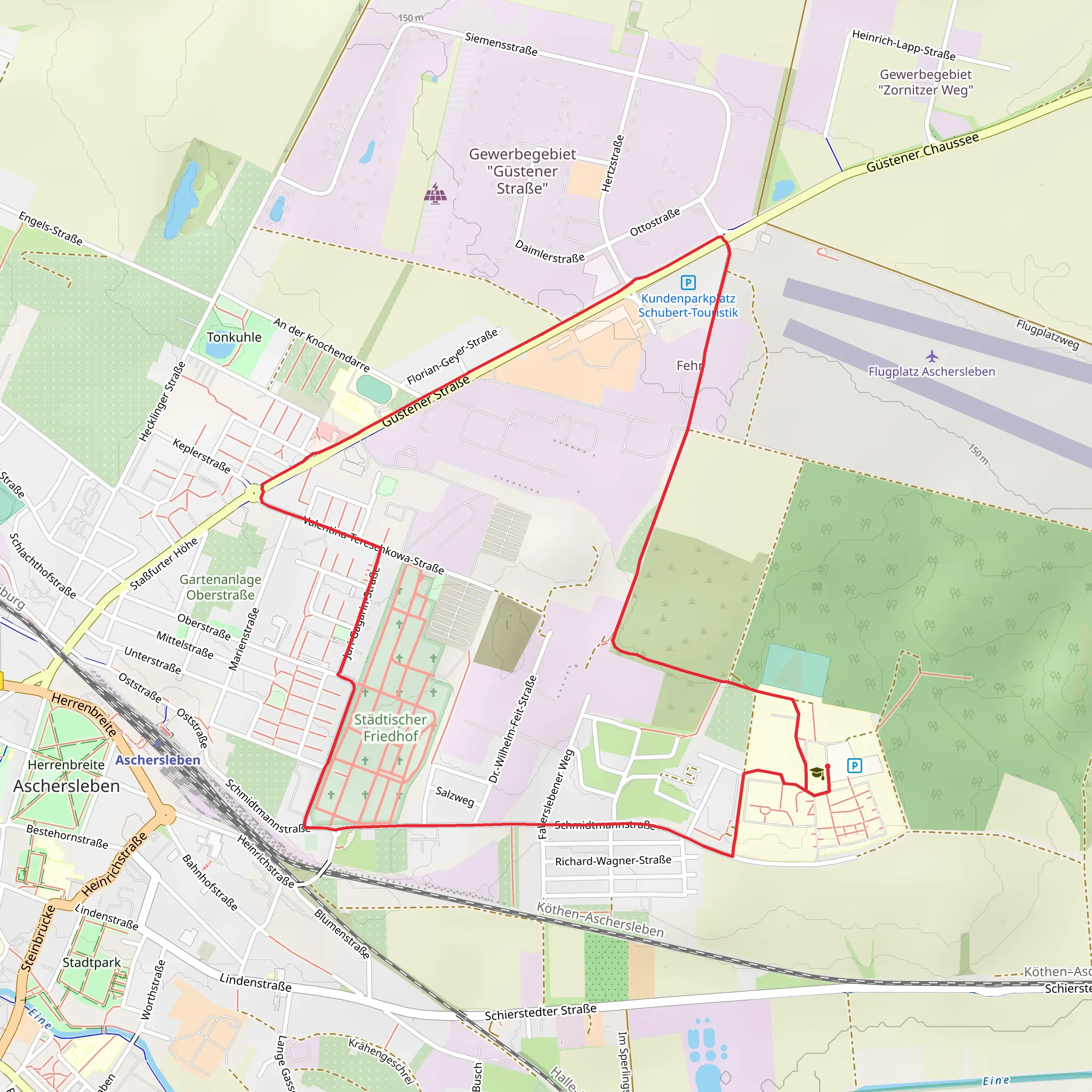 Aschersleben Short Loop mobile static map