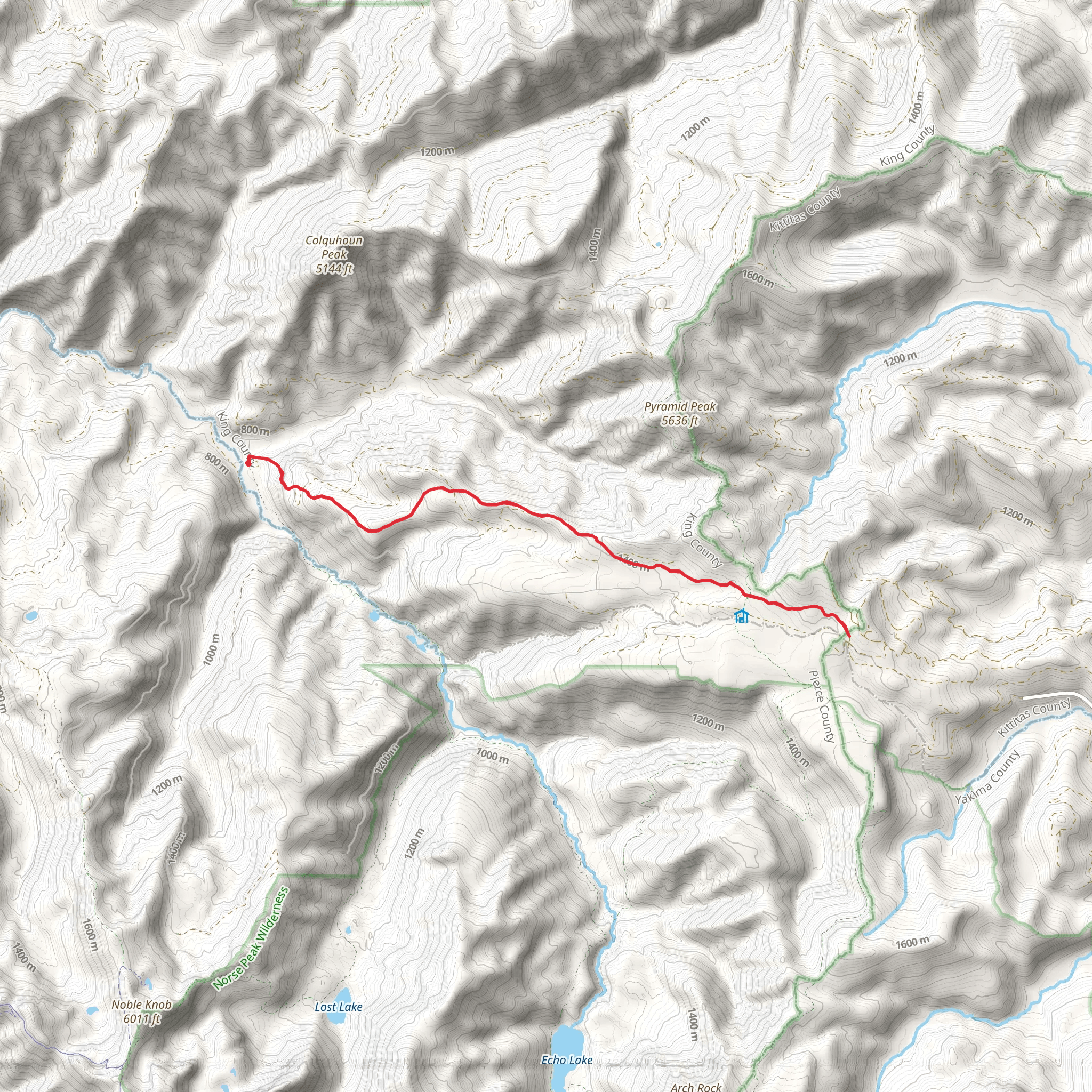 Naches Pass via Naches Trail mobile static map