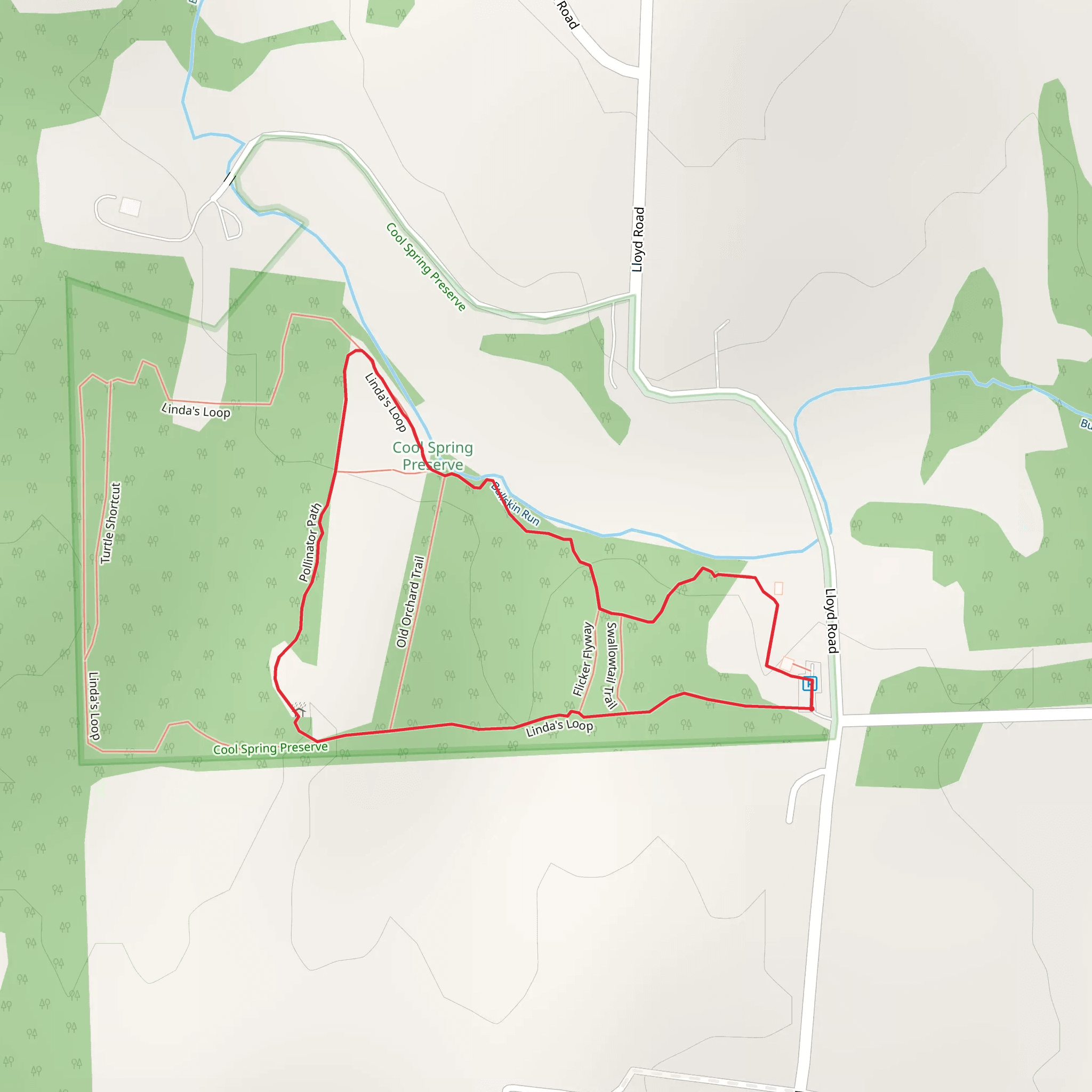 Linda's Loop mobile static map