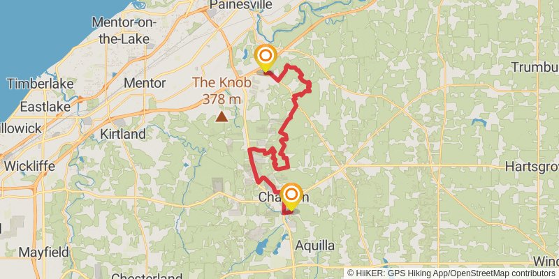 Buckeye Trail stage 105 Map