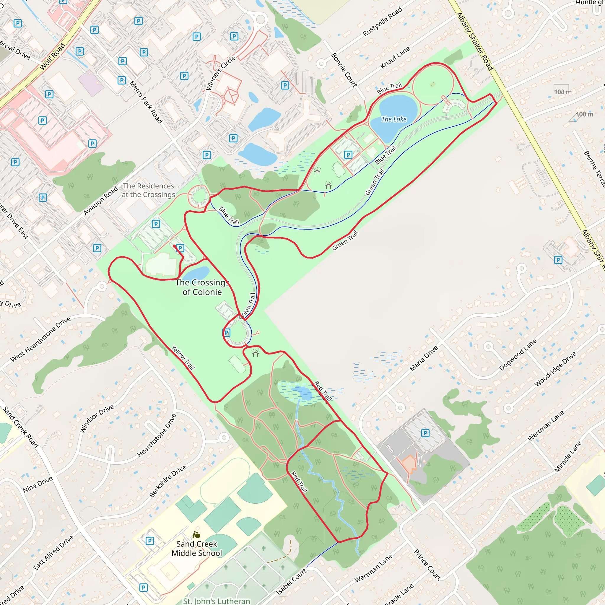Crossings Park of Colonie Loop mobile static map