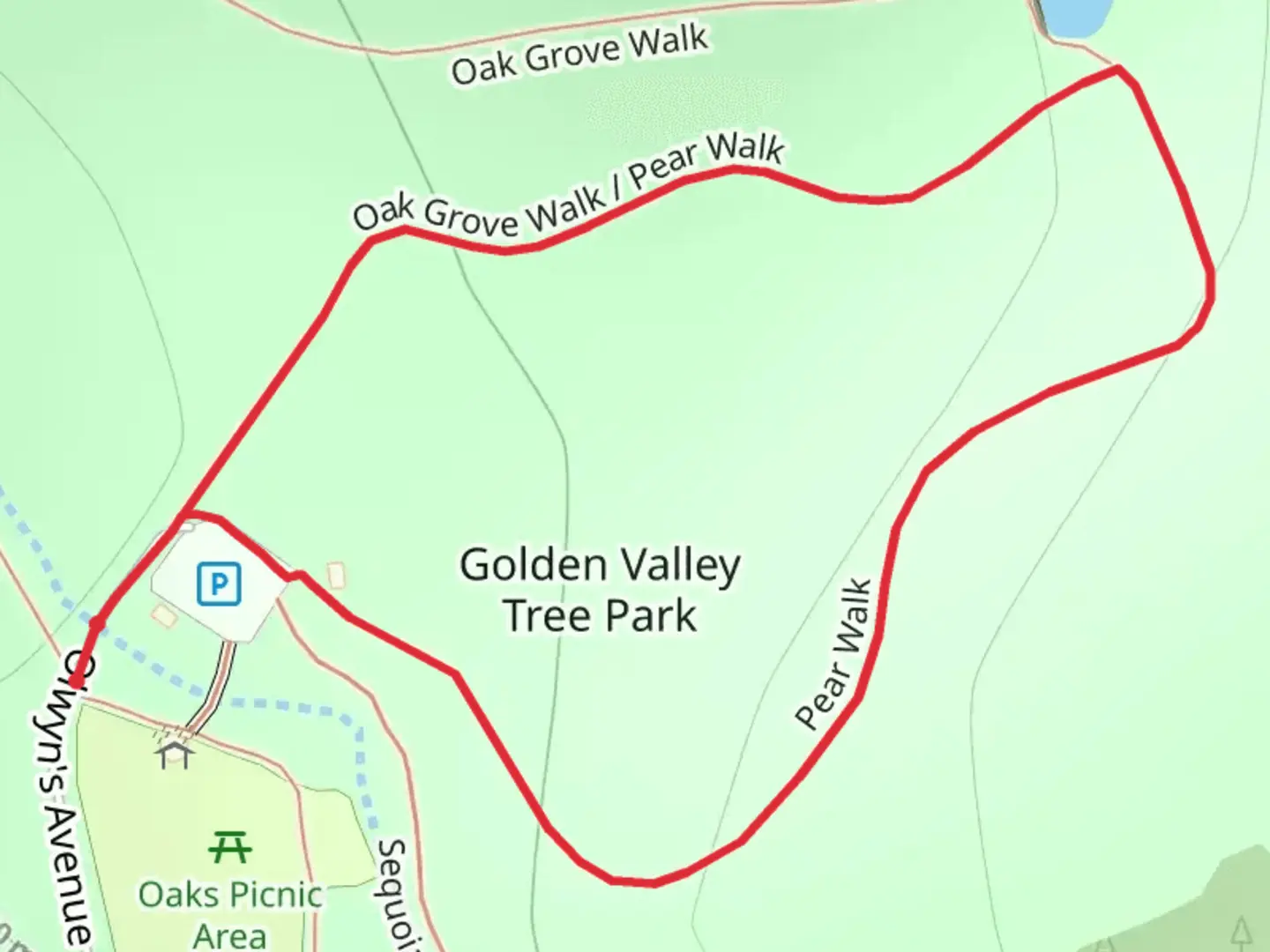 An image depicting the trail Pear Walk and its surrounding area.