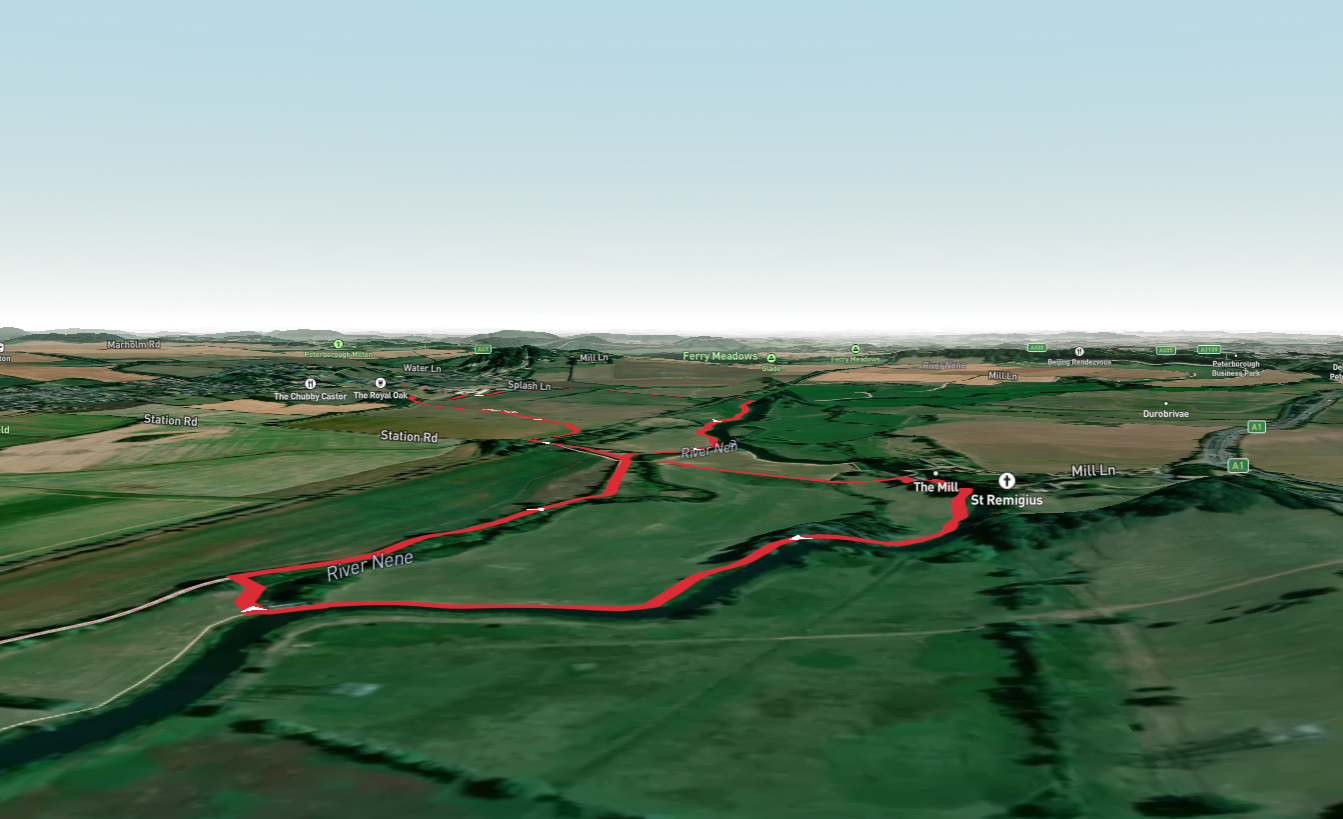 Roman Normangate Field and River Nene Lock Loop