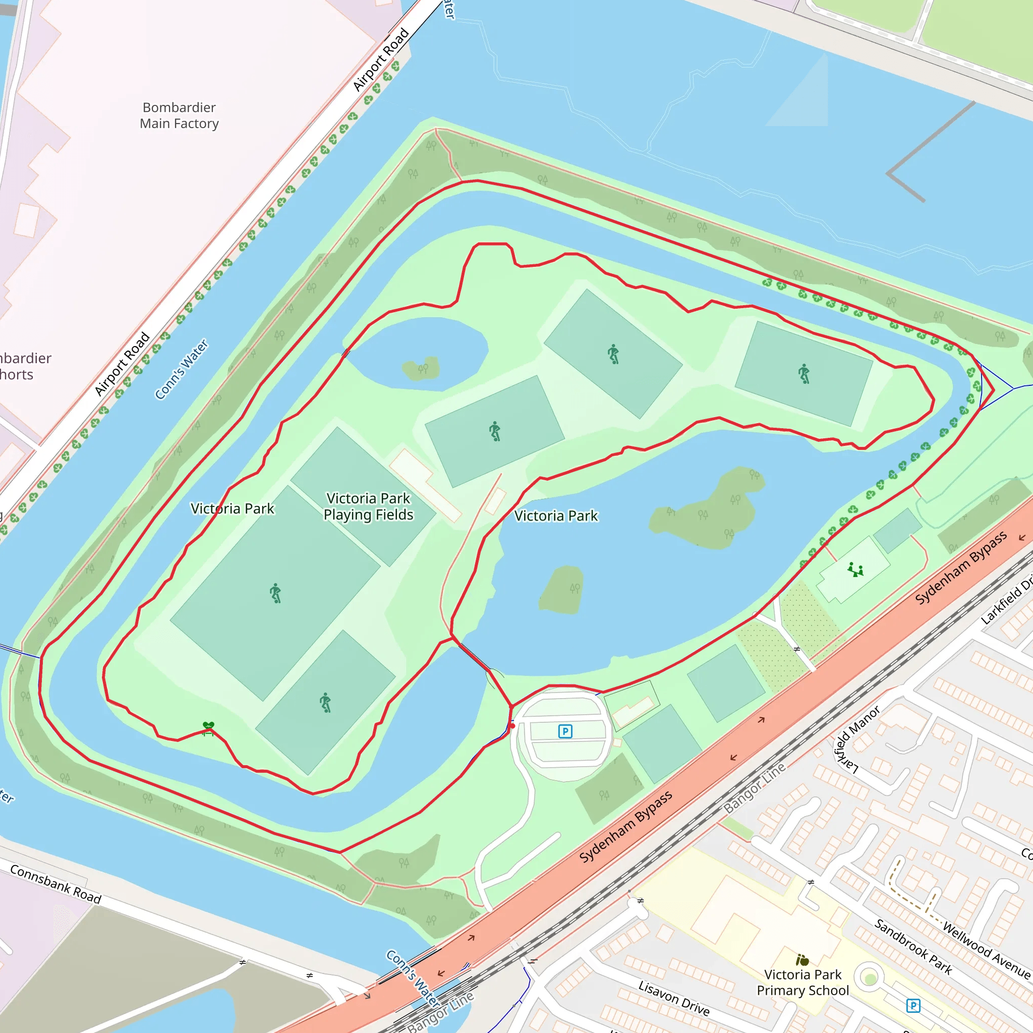 Victoria Park Walk mobile static map