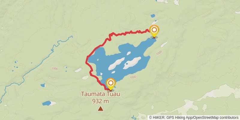 Manuoha to Waikareiti Track stage 2 Map