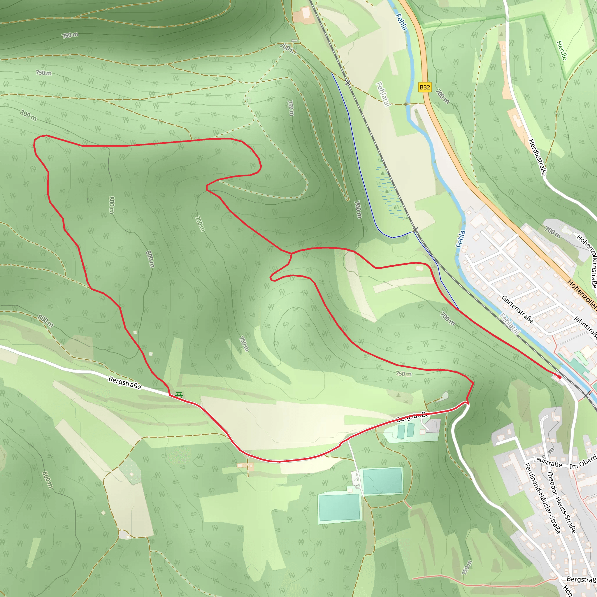 Radwanderkarte Loop mobile static map