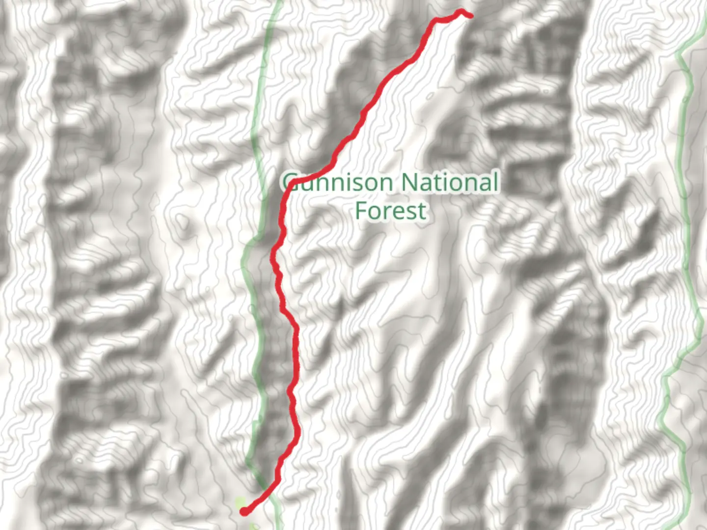 An image depicting the trail Cow Creek via Coal Mesa Trail and its surrounding area.