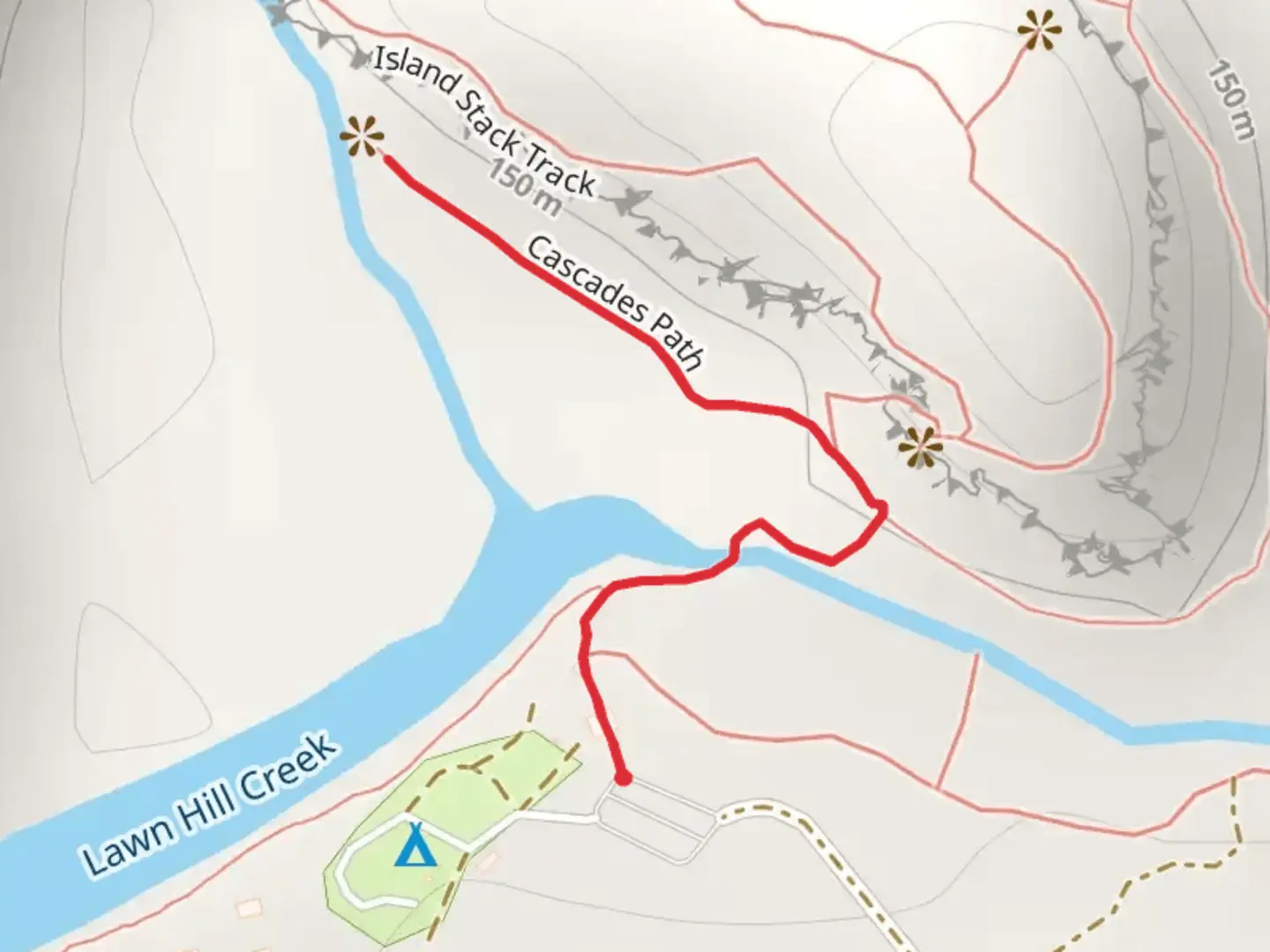 An image depicting the trail Botanical Walk and its surrounding area.