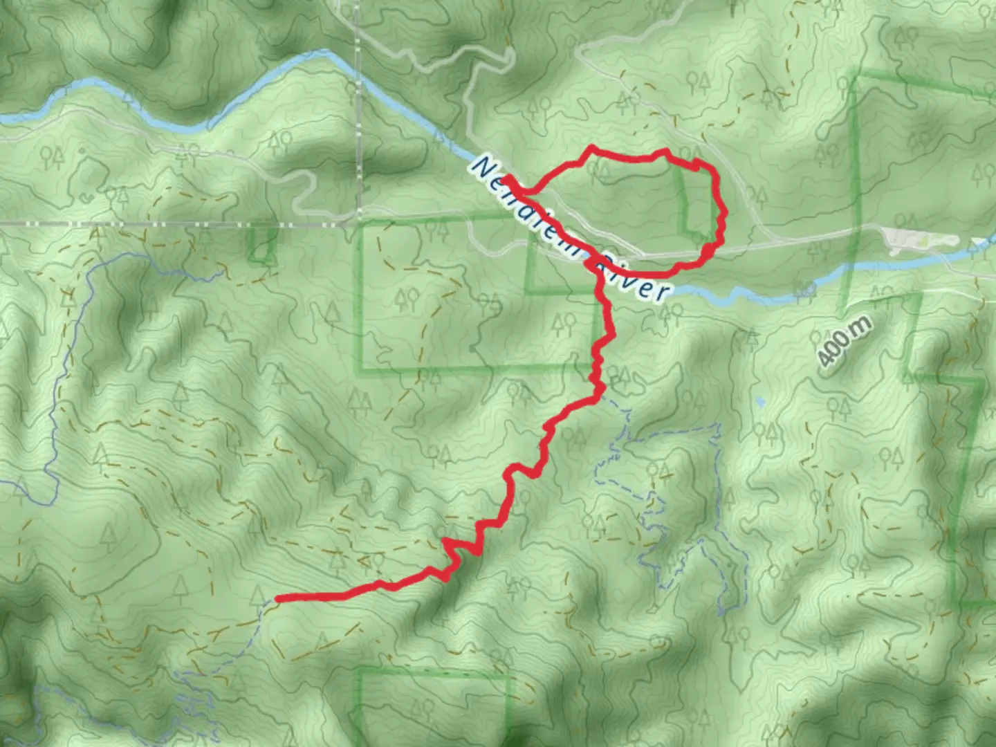 An image depicting the trail Gales Creek and Triple C Loop Trail and its surrounding area.