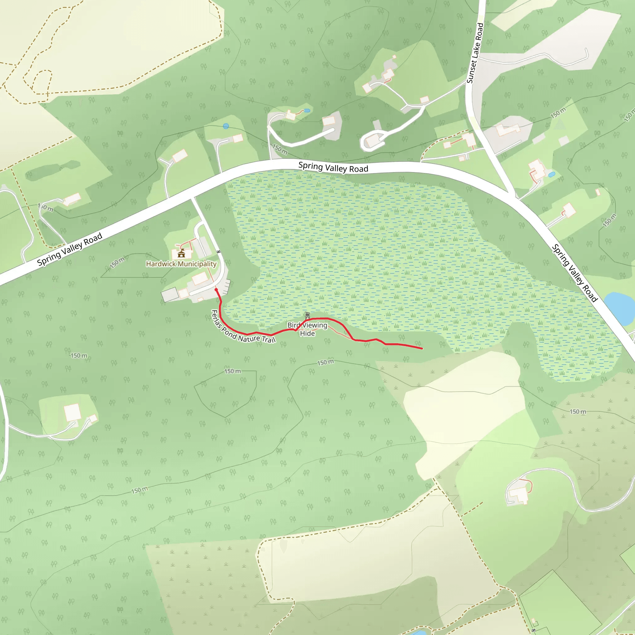 Ferlas Pond Nature Trail mobile static map