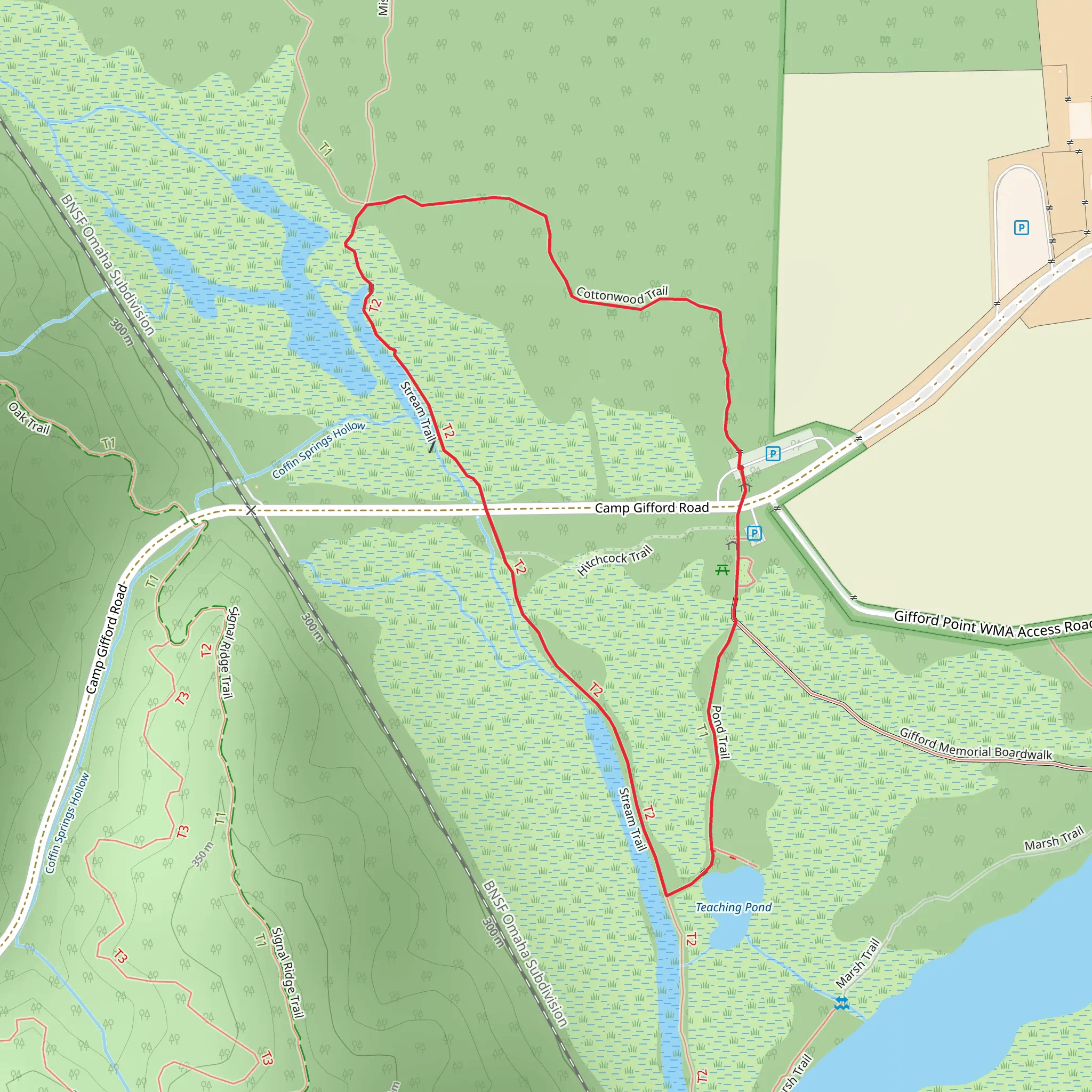 Stream Loop Trail mobile static map