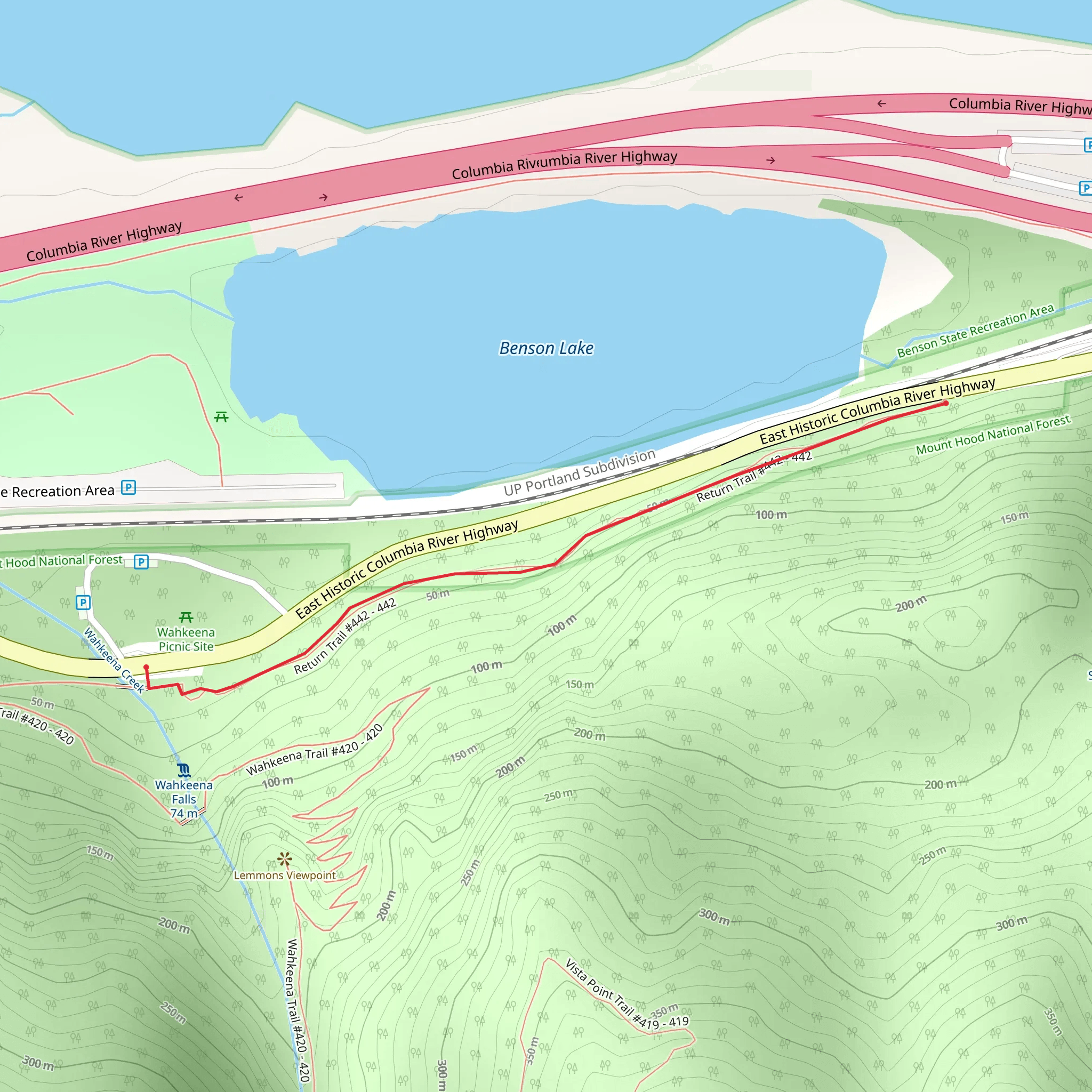 Return Trail mobile static map