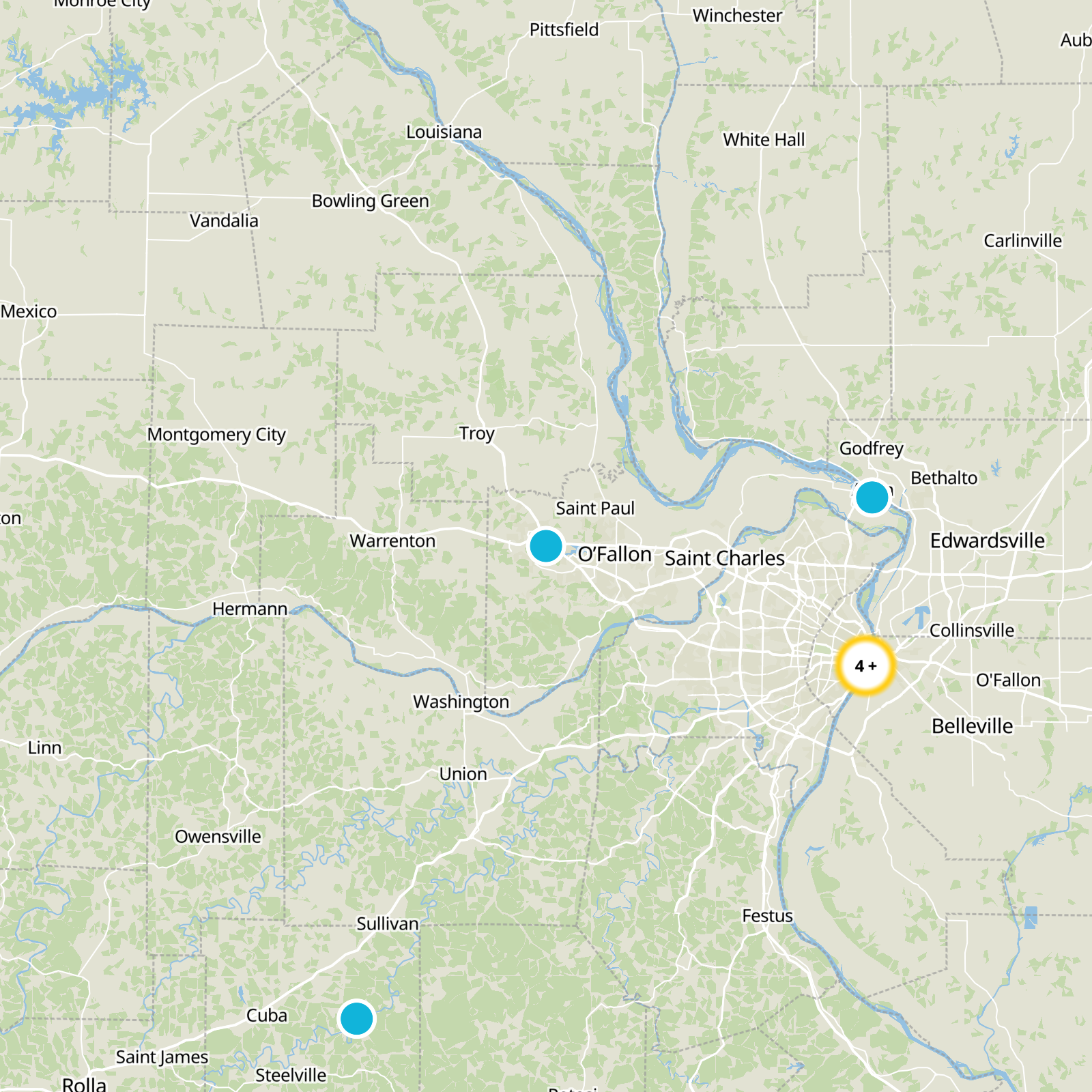 St. Charles County Static Map