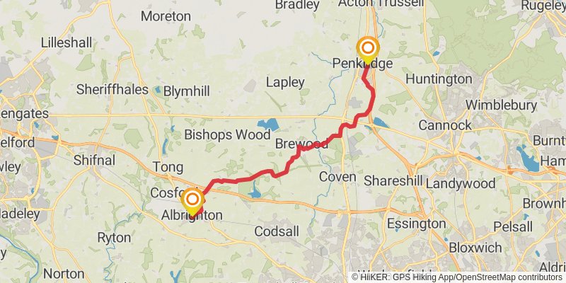 Cross Britain Way stage 12 Map