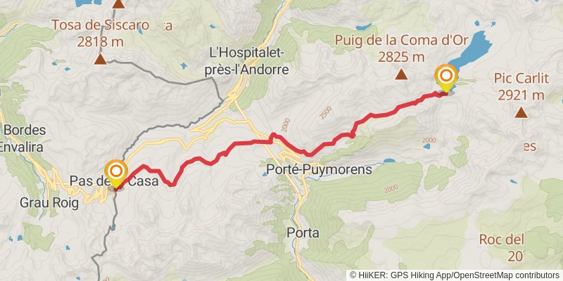 Haute Randonnée Pyrénéenne stage 41 Map