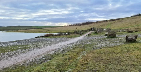 An image depicting the trail Treeton Dyke and Treeton Wood Loop and its surrounding area.