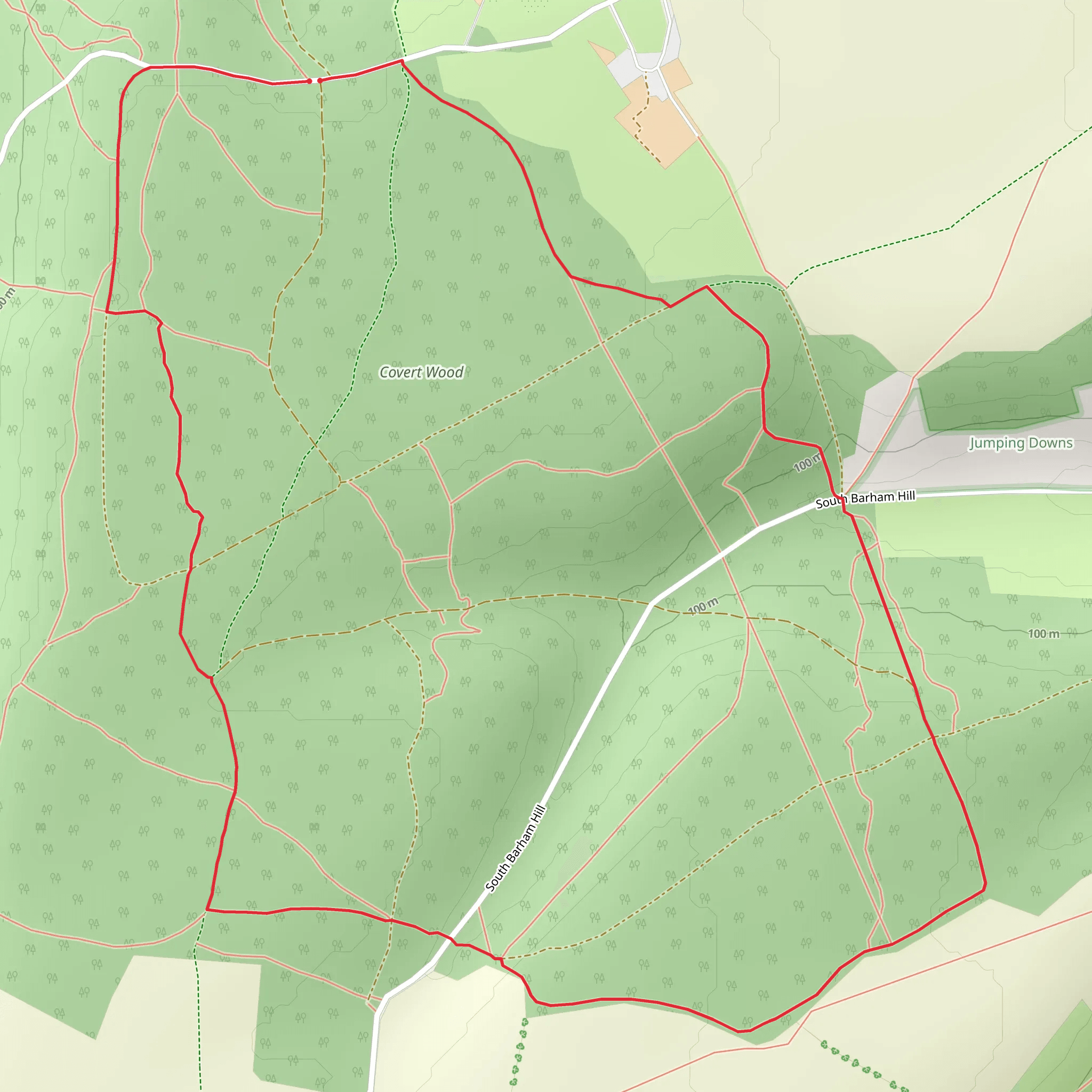 Covert Wood Loop mobile static map