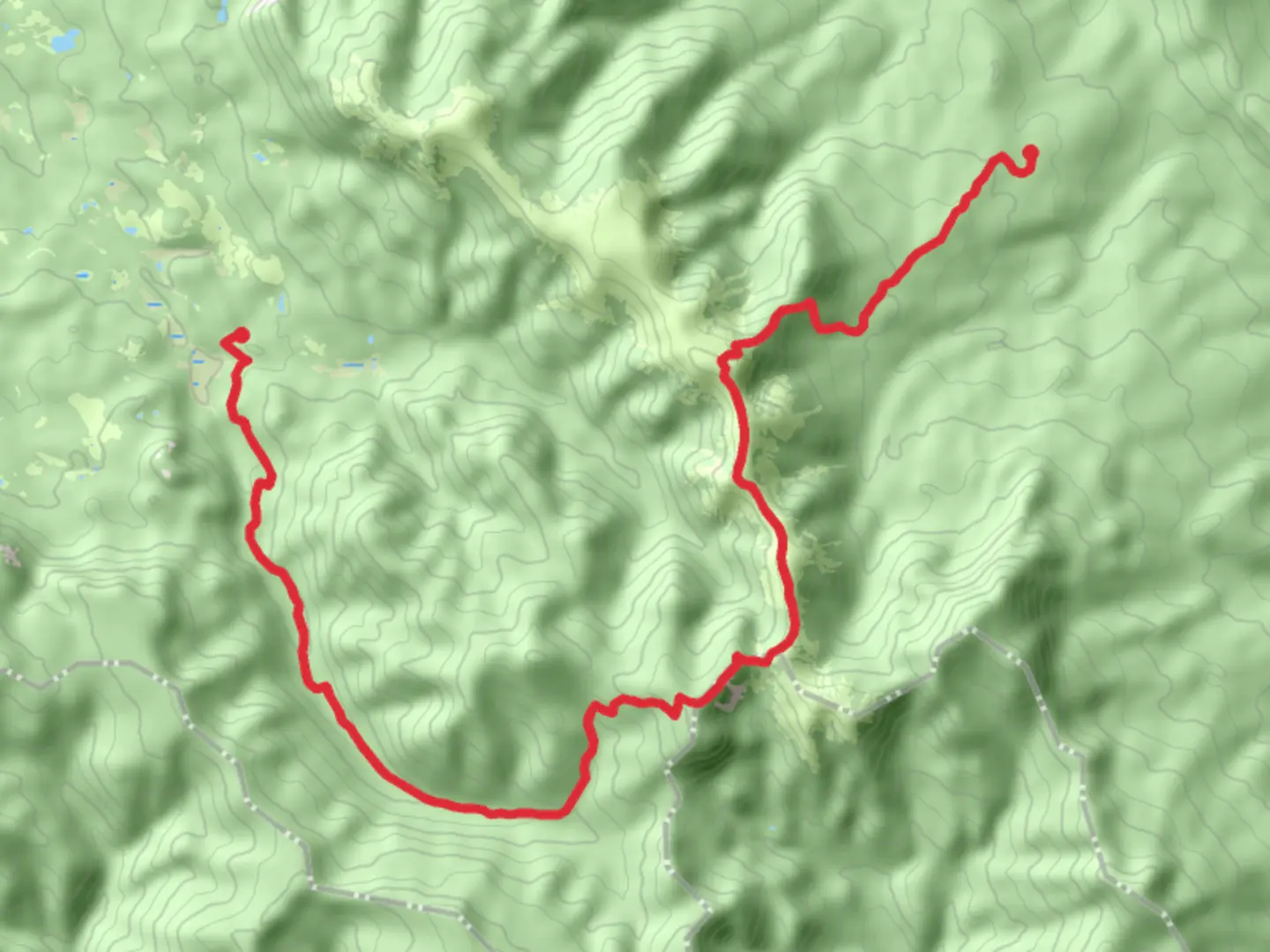 An image depicting the trail Arapaho Ridge Trail and its surrounding area.