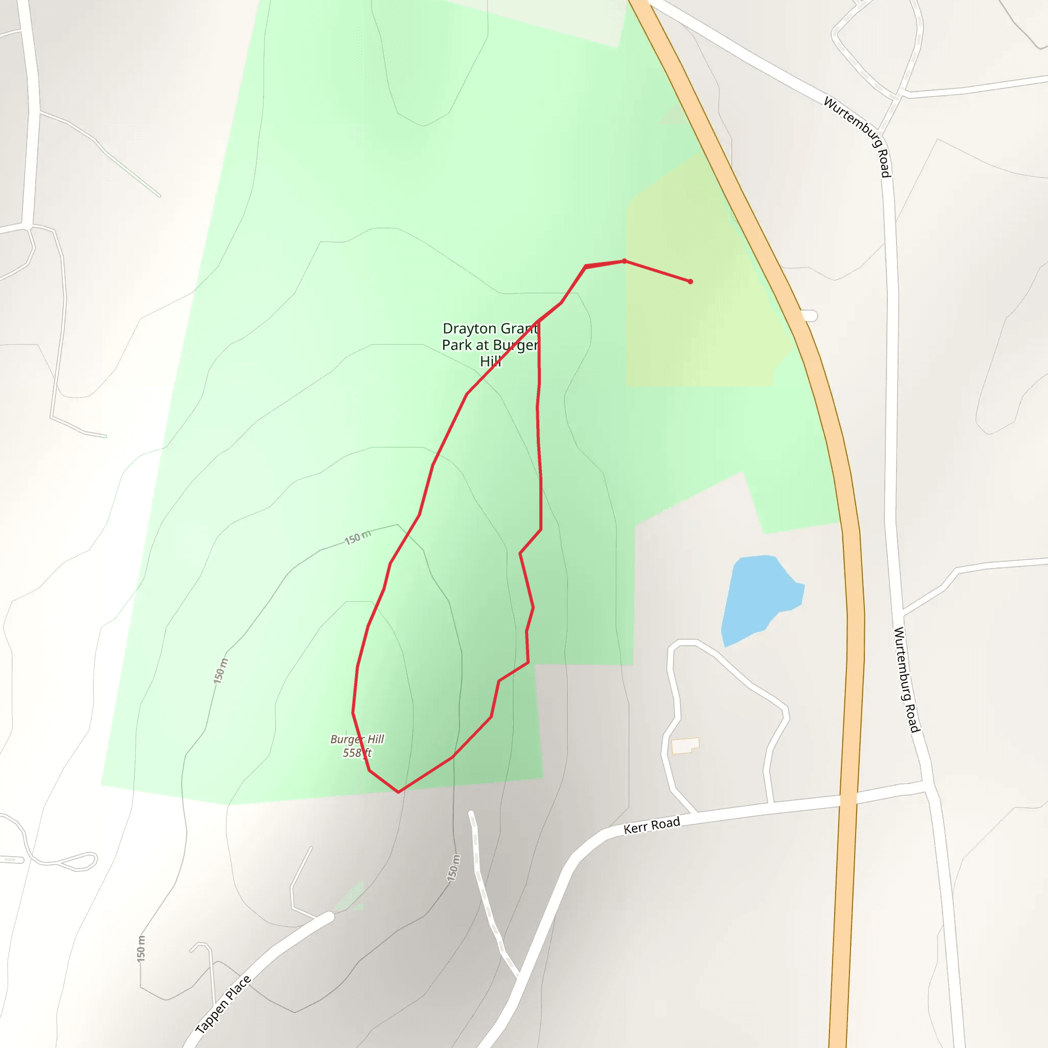 Burger Hill Loop mobile static map