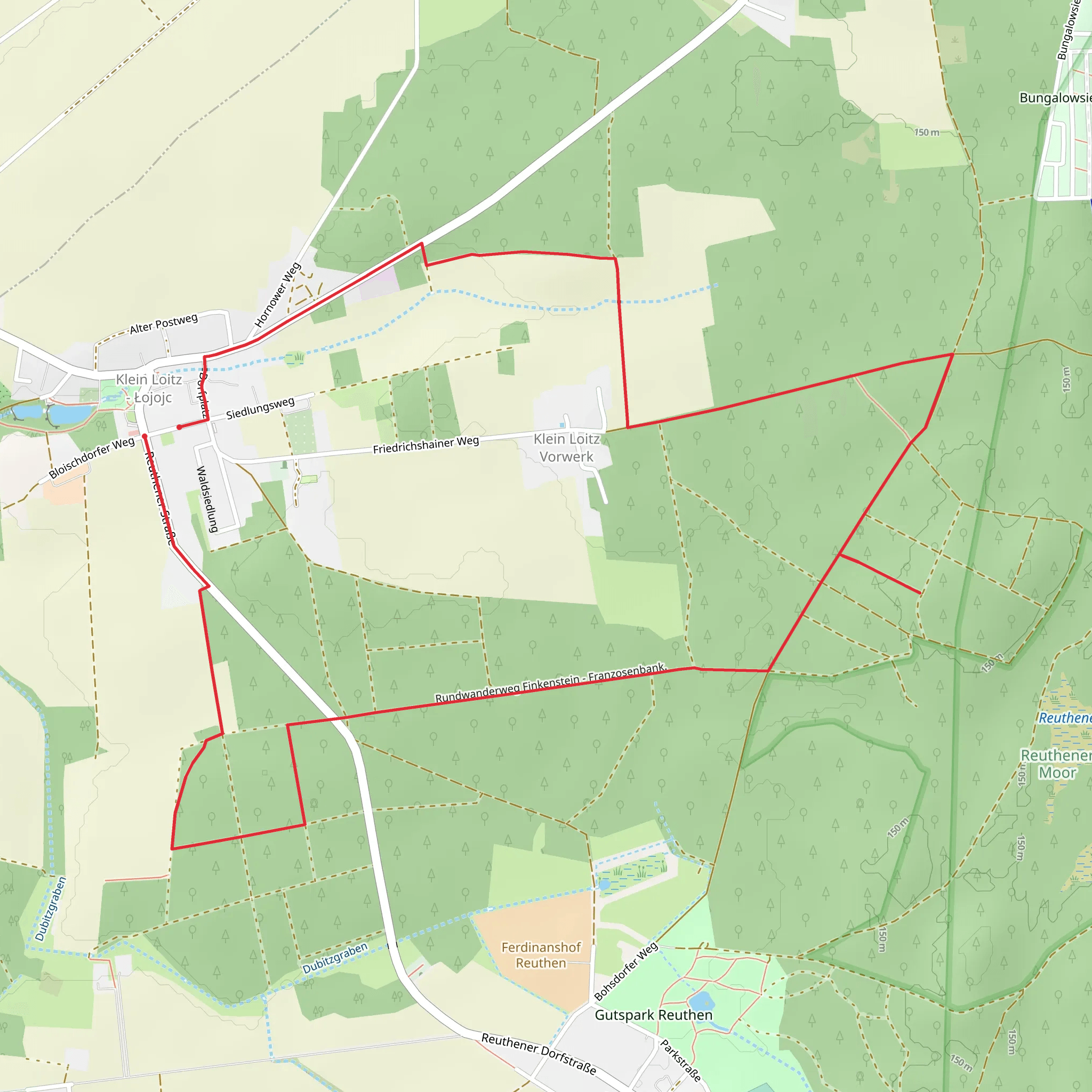 Rundwanderweg Finkenstein-Franzosenbank mobile static map