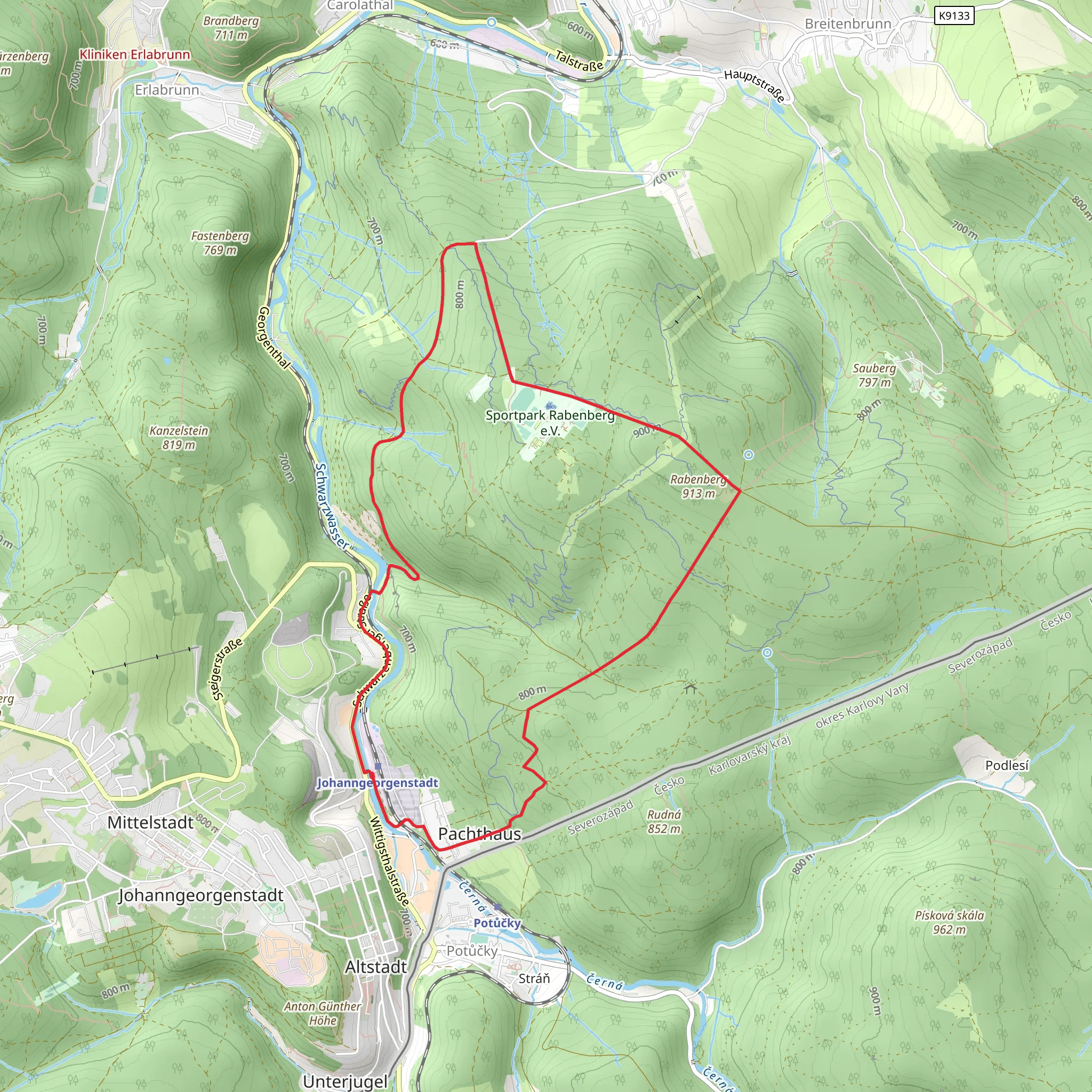 Ringweg Rabenberg mobile static map