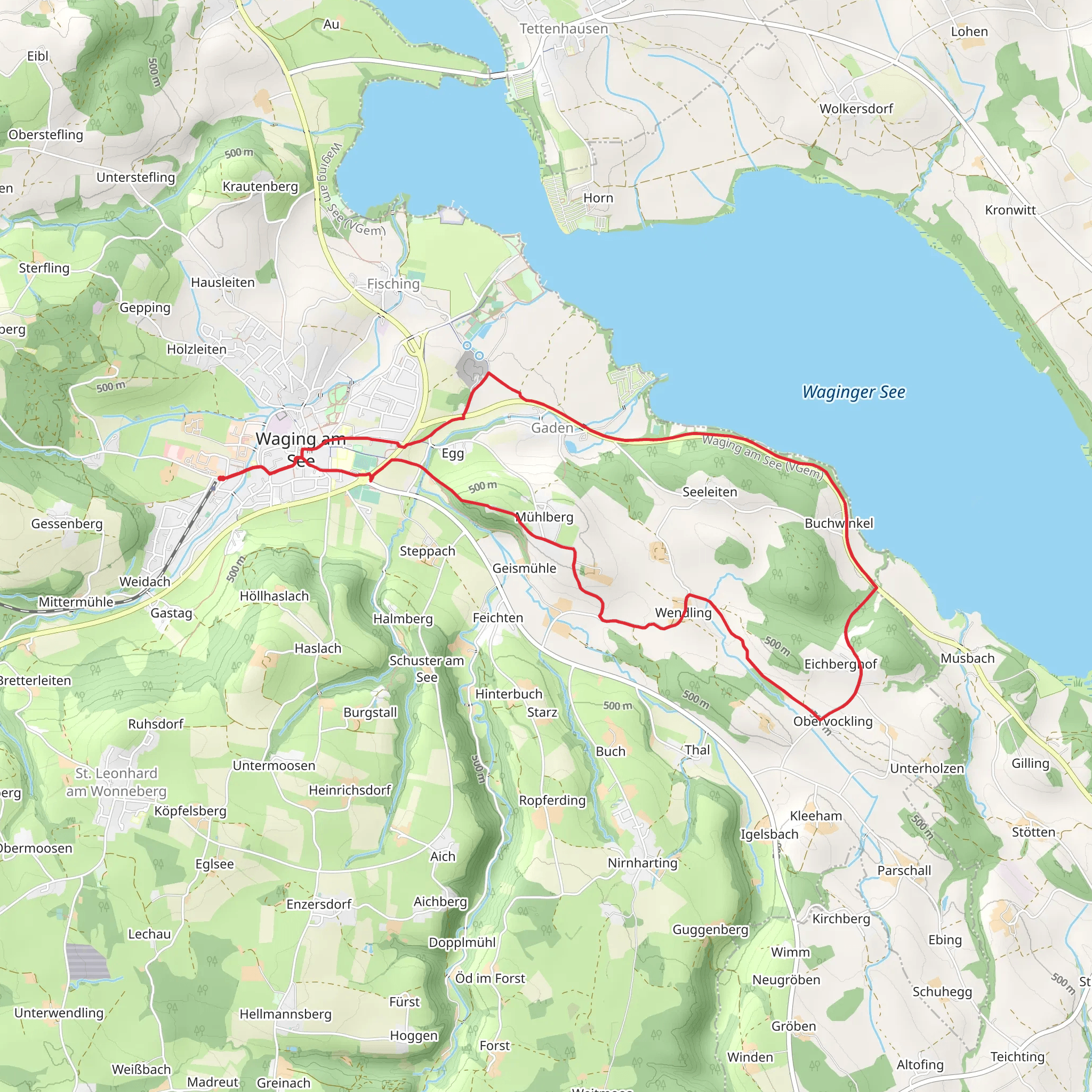 Waginger See Side Loop mobile static map