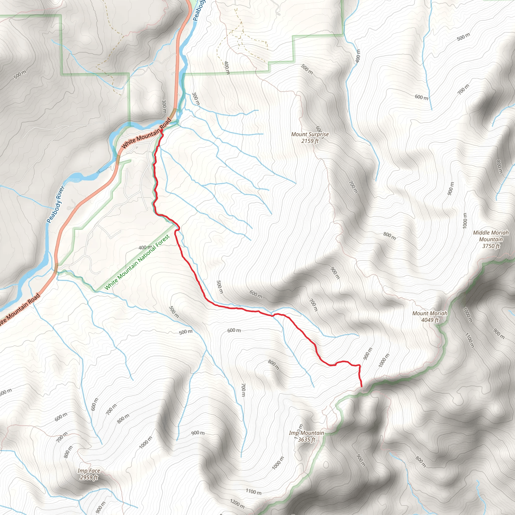 Stony Brook Trail mobile static map