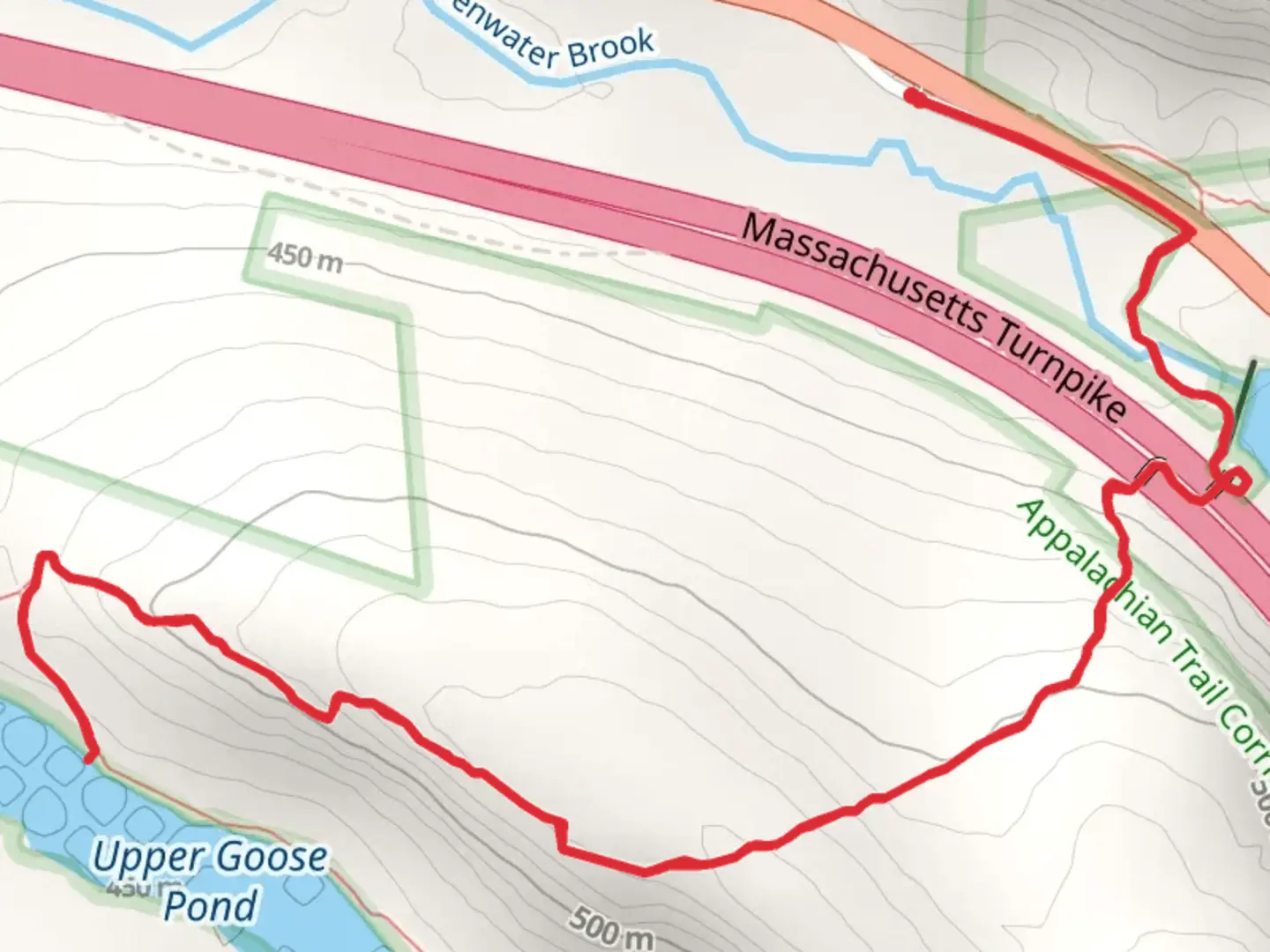 An image depicting the trail Higley Brook via Appalachian Trail and its surrounding area.
