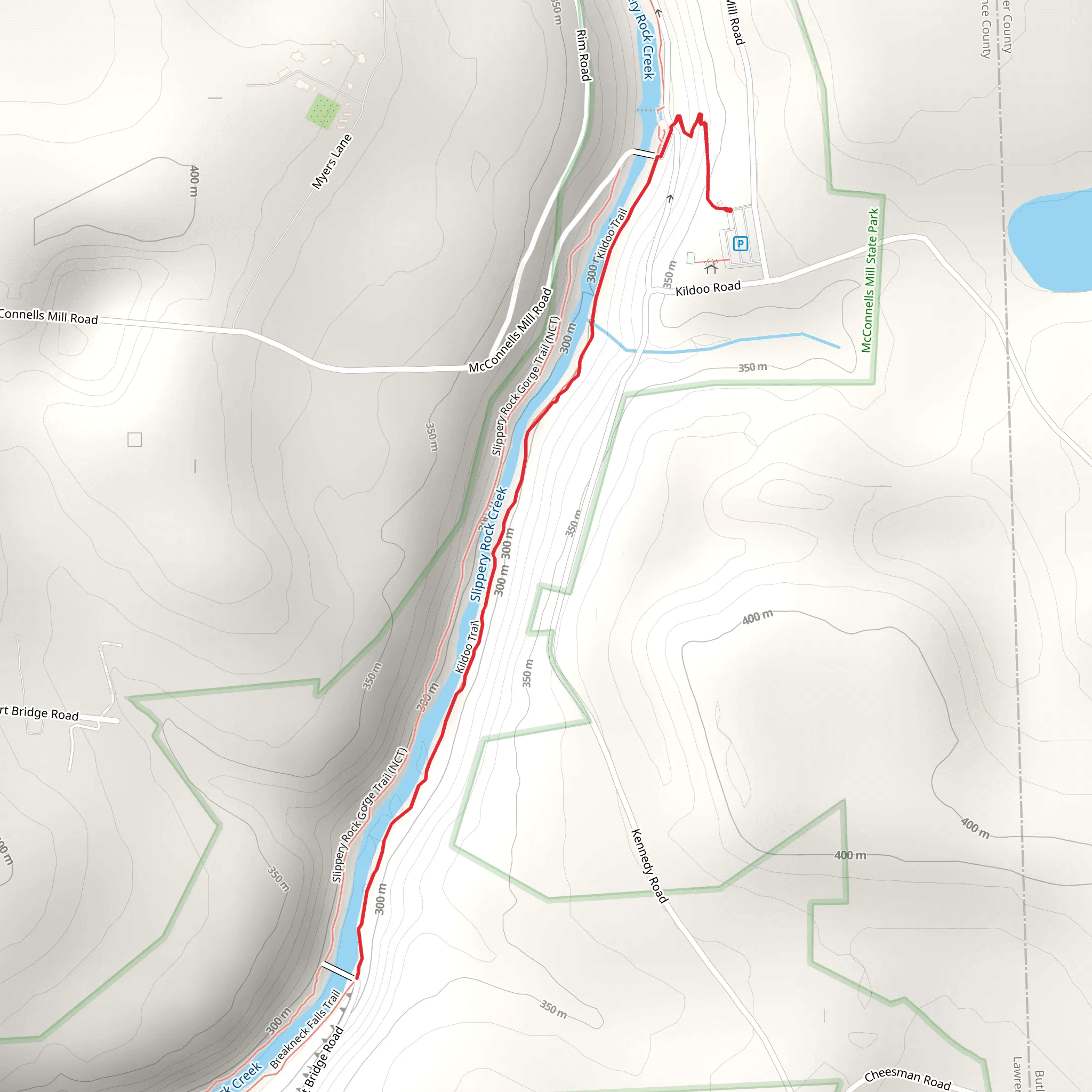 Kildoo Trail mobile static map