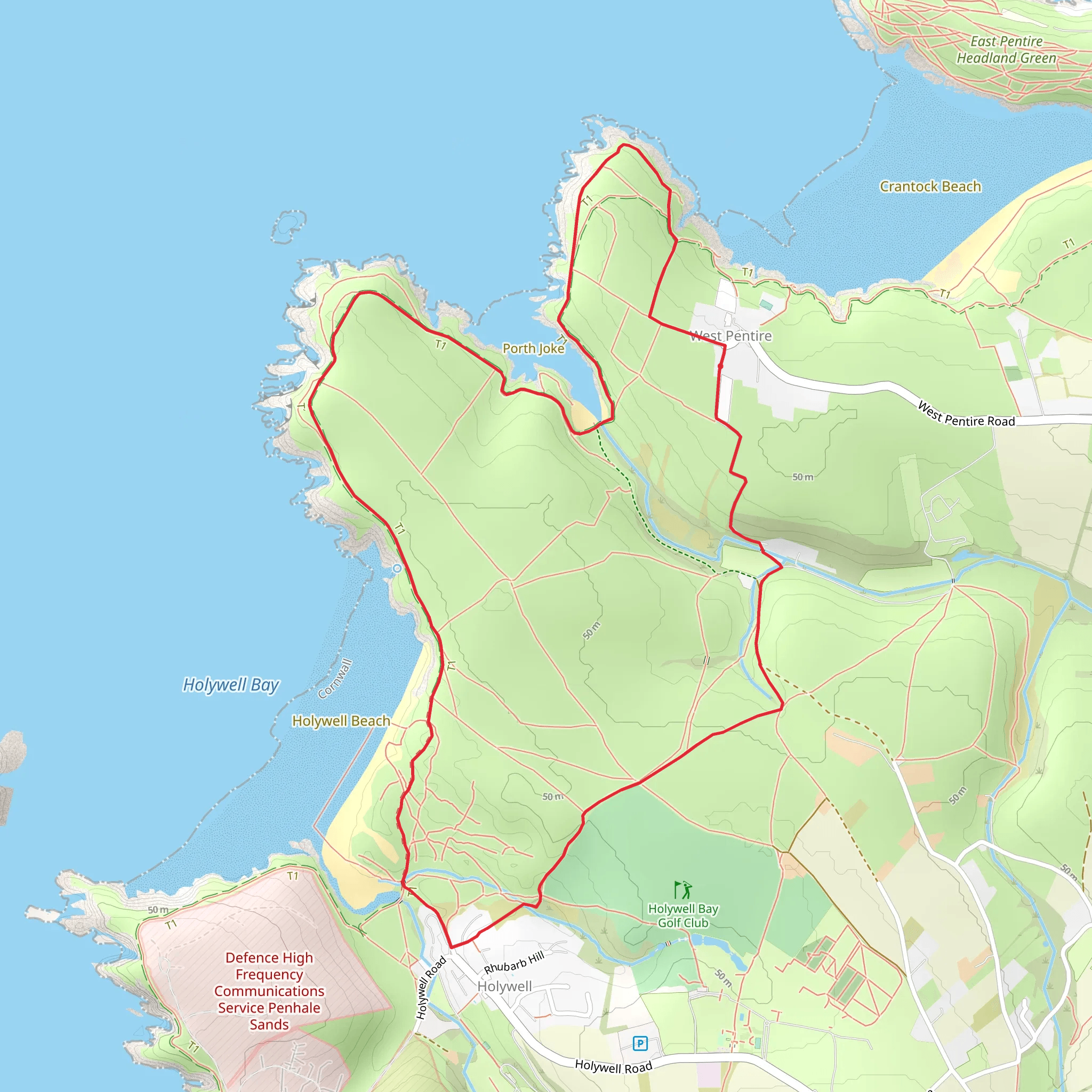 Cubert Wildlife Walk - Cornwall mobile static map