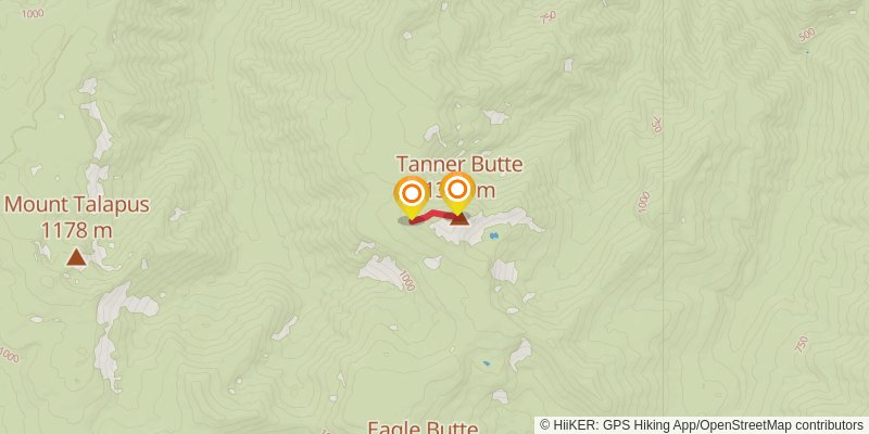 Mark O Hatfield Trail spur 1 Map
