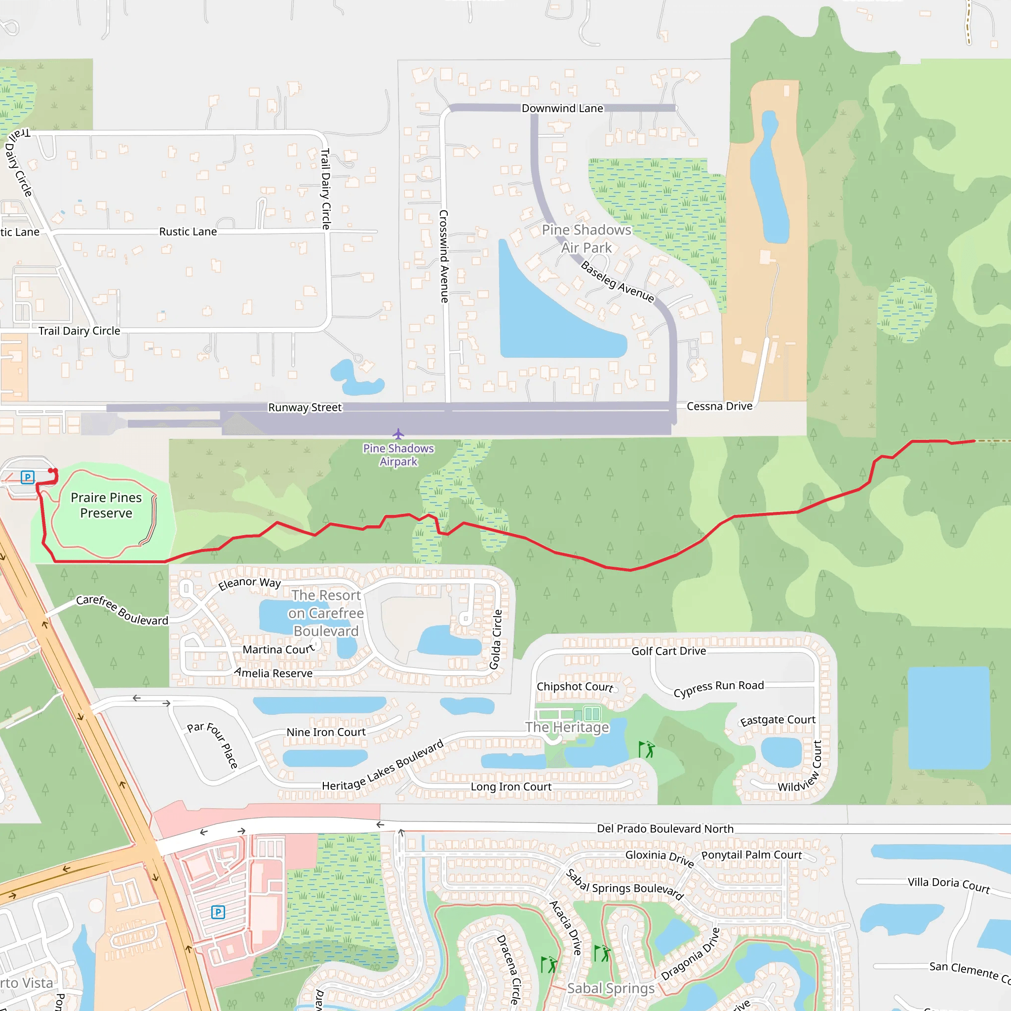 N Tamiami Road Walk mobile static map
